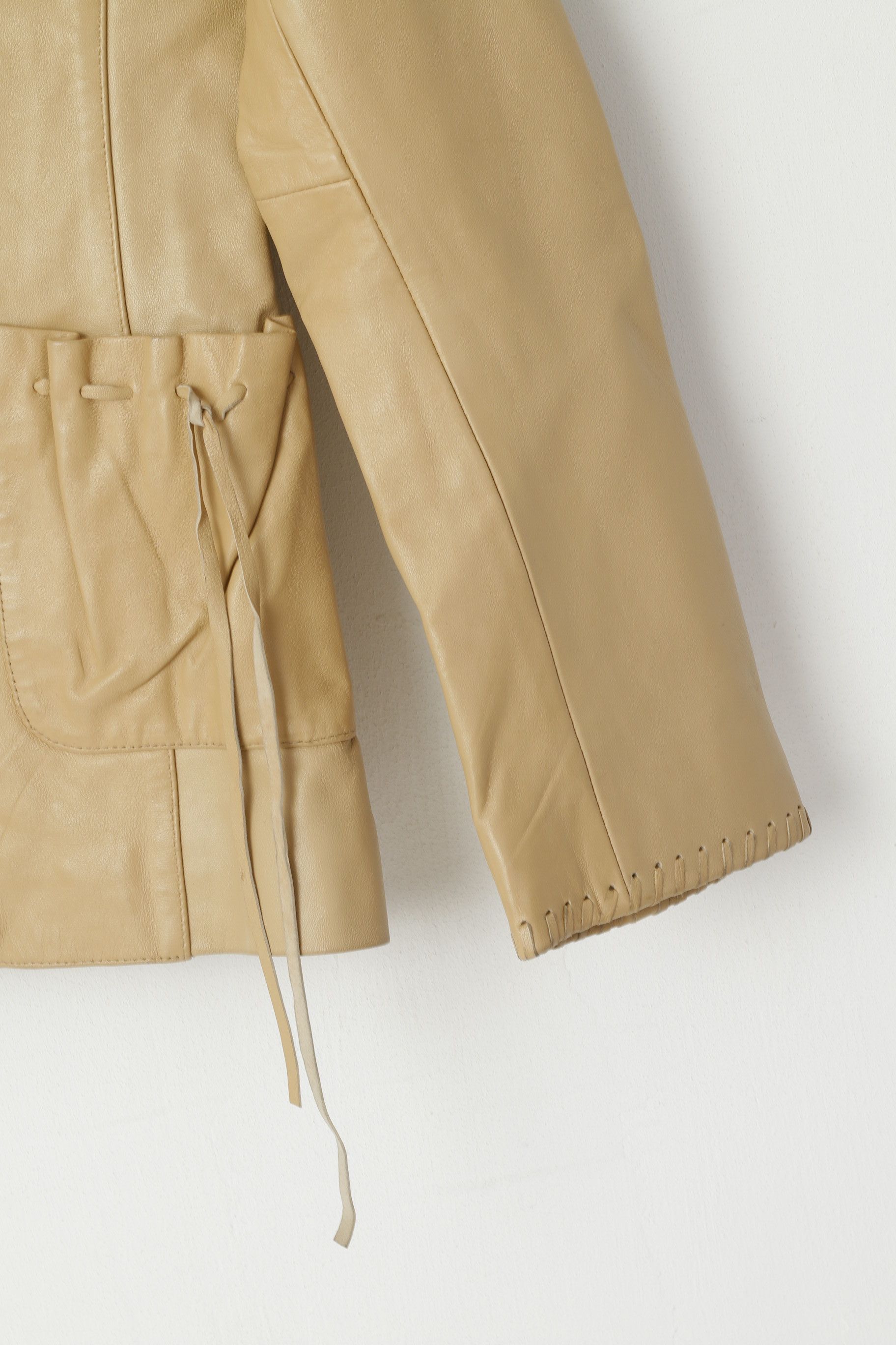 Vintage Hollies Stockholm Women 36 S Jacket Beige 8014 Size S / US 4 / IT 40 - 6 Thumbnail