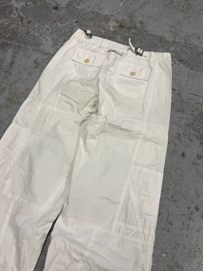 Designer × Jean Paul Gaultier × Vintage Jean Paul Gaultier Trompe L Oeil Pockets Cargo White Pants Size US 30 / EU 46 - 8 Thumbnail