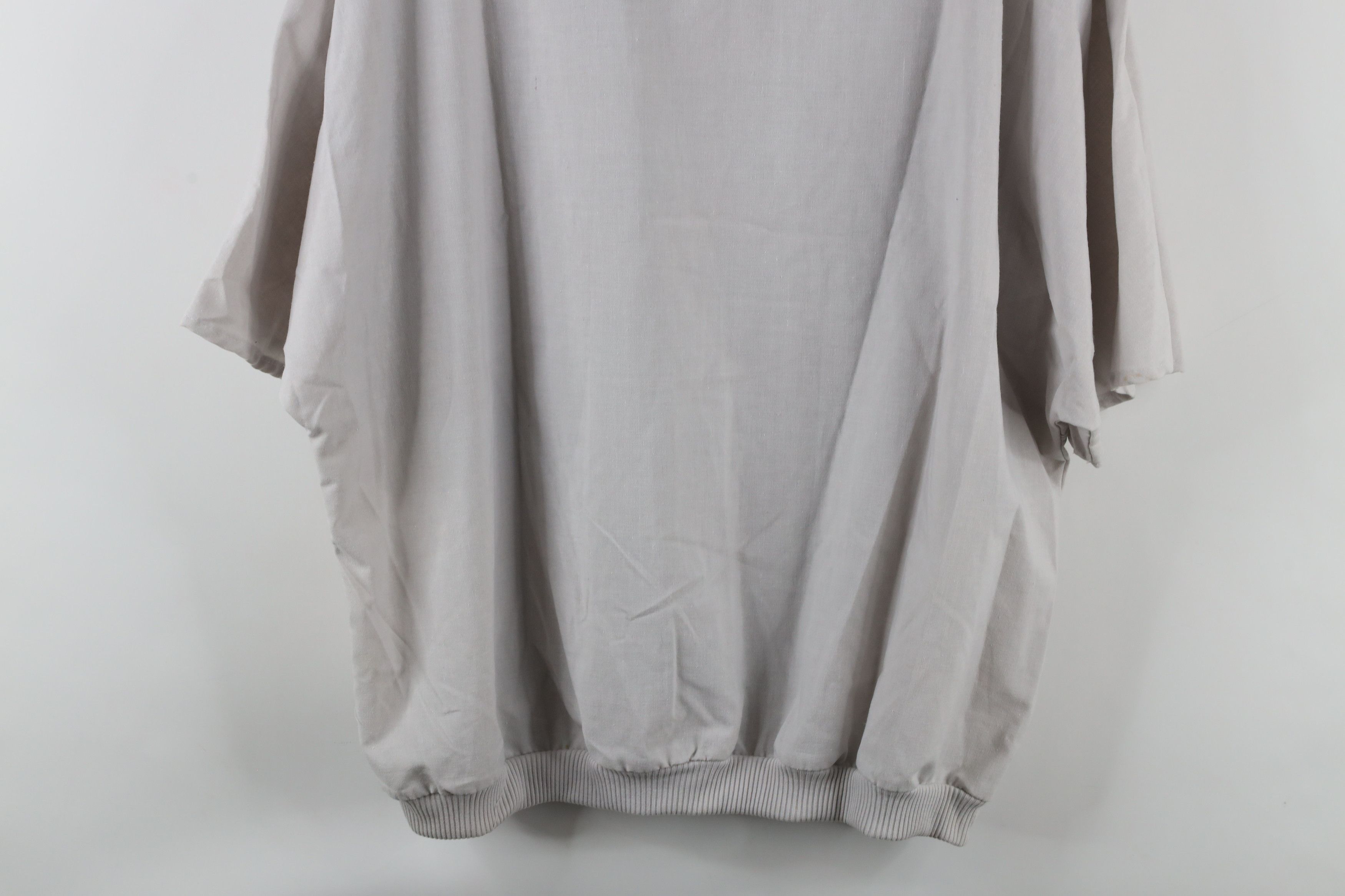 Vintage Vintage 90s Streetwear Knit Pullover Henley T-Shirt Gray Size US XL / EU 56 / 4 - 13 Thumbnail