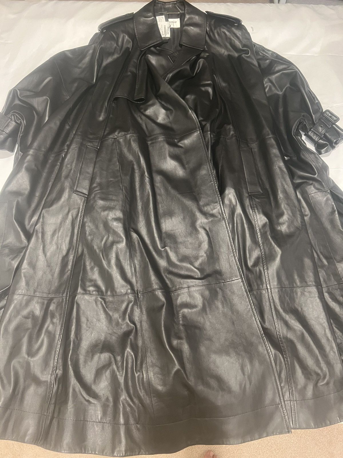 Saint Laurent Paris Saint laurent mens leather cape coat. OS/U. $15000 Size US XL / EU 56 / 4 - 9 Thumbnail
