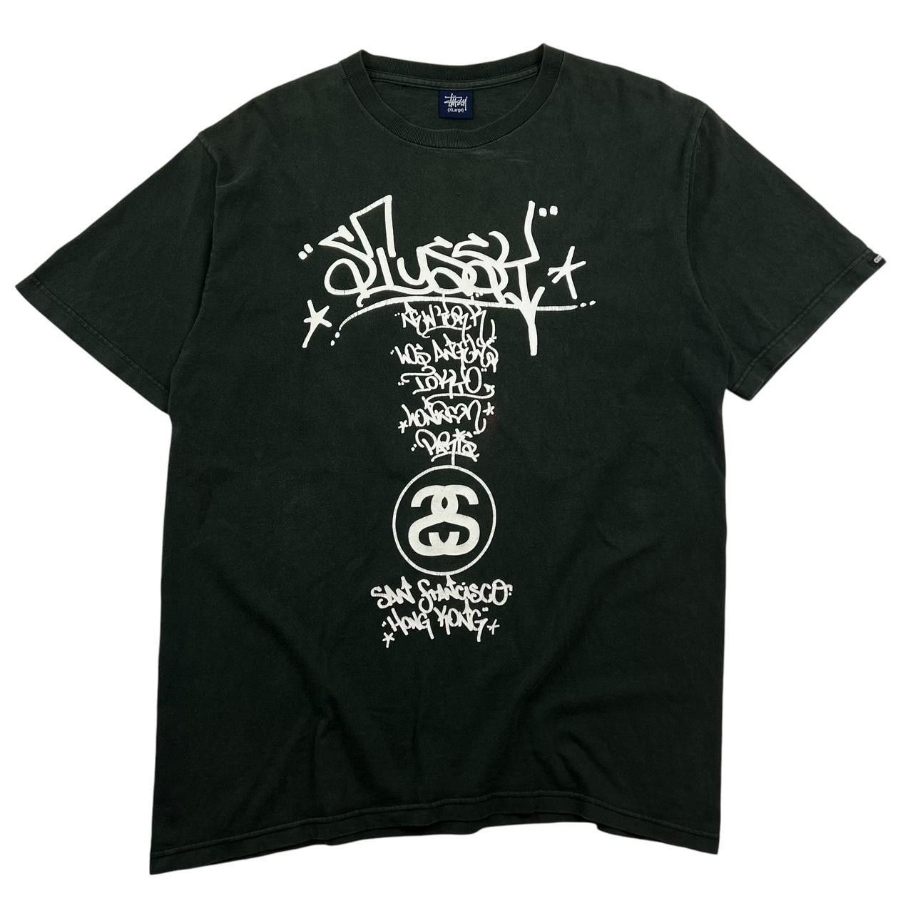 Stussy Vintage 2000s Stussy World Tour Cities Customade T-Shirt XL Size US XL / EU 56 / 4 - 1 Thumbnail