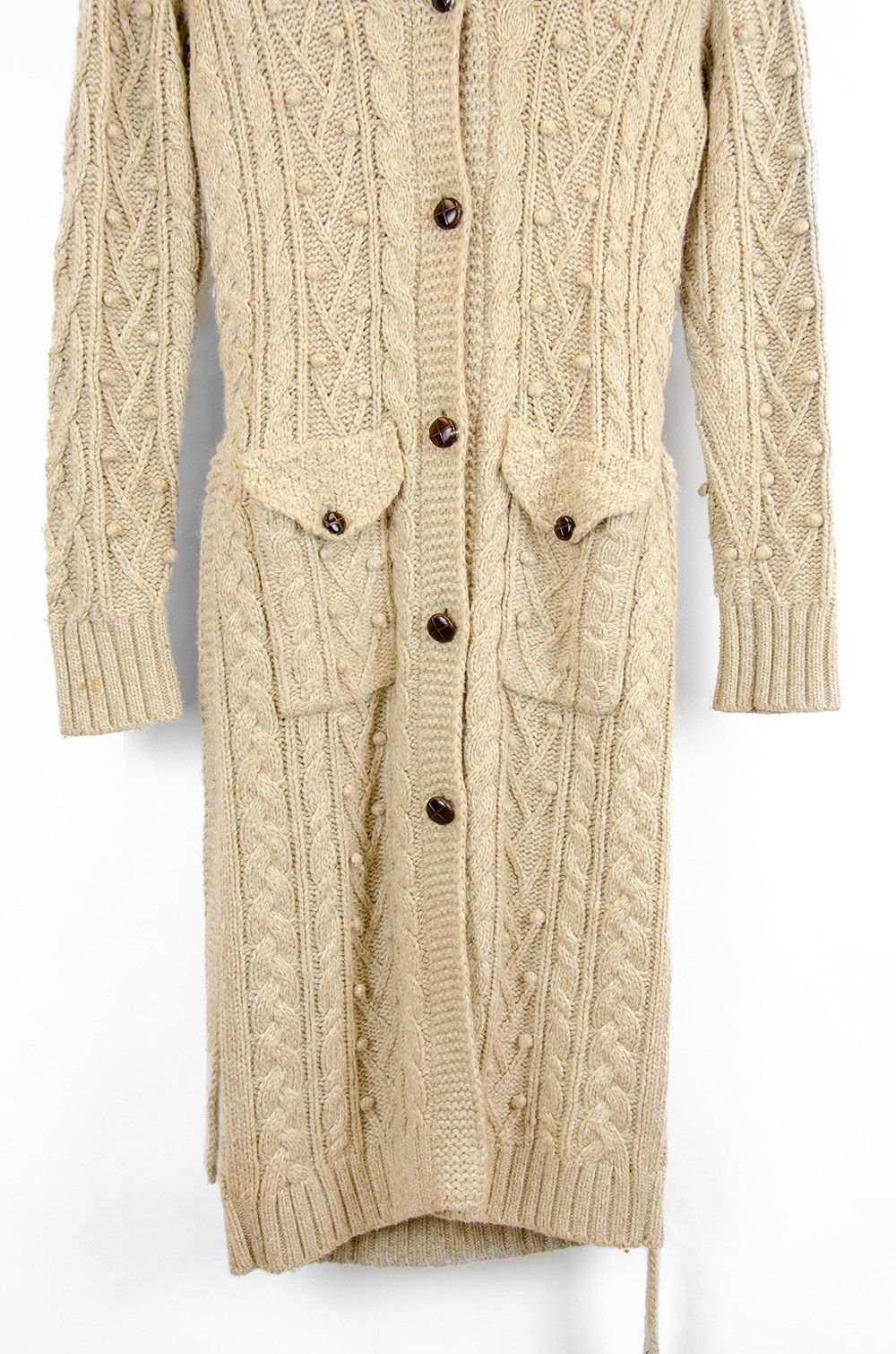Ralph Lauren Ralph Lauren Cable Knit Cardigan Coat – L Size L / US 10 / IT 46 - 9 Thumbnail