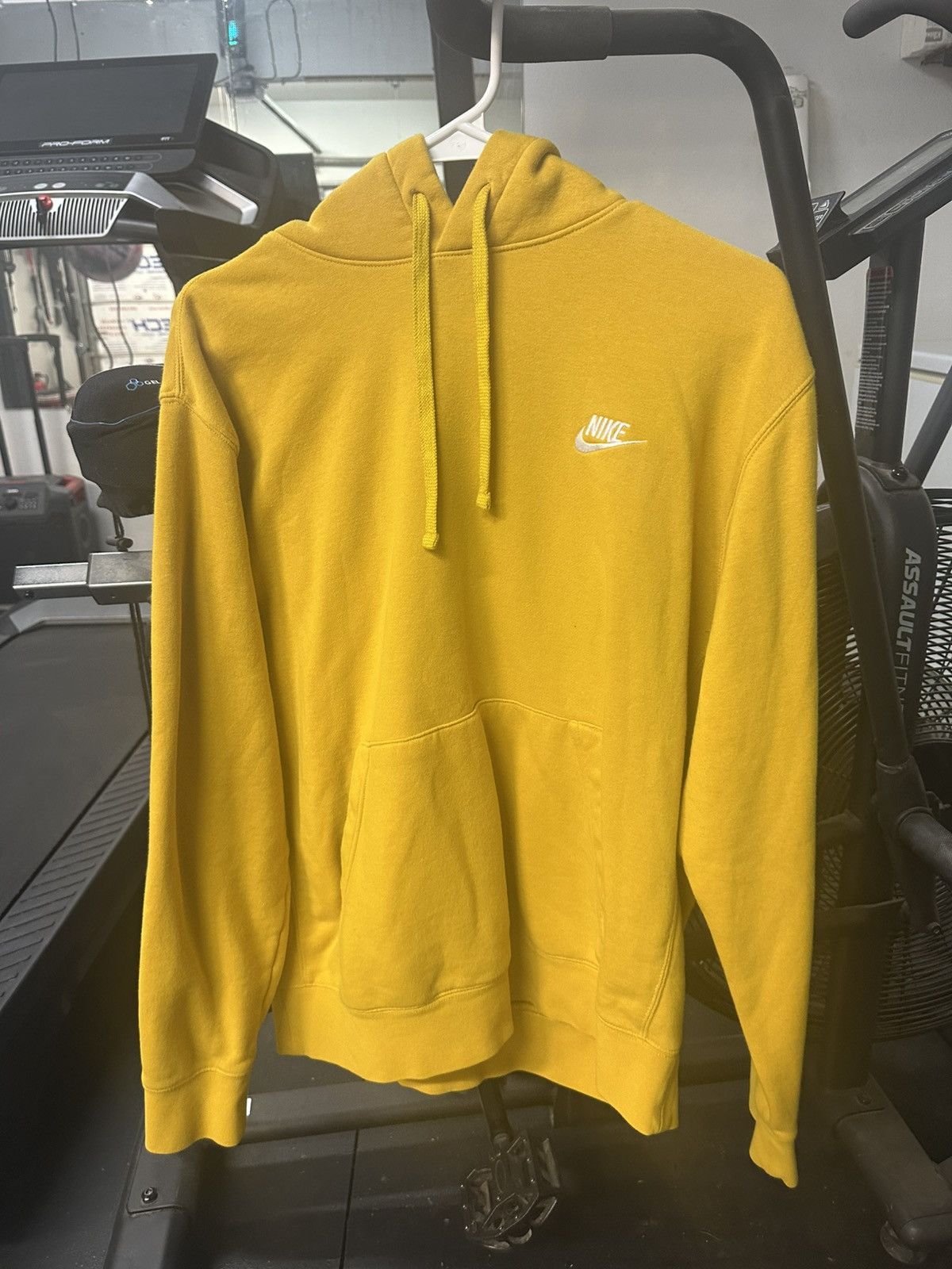 Nike Yellow Nike Hoodie Size US L / EU 52-54 / 3 - 1 Thumbnail
