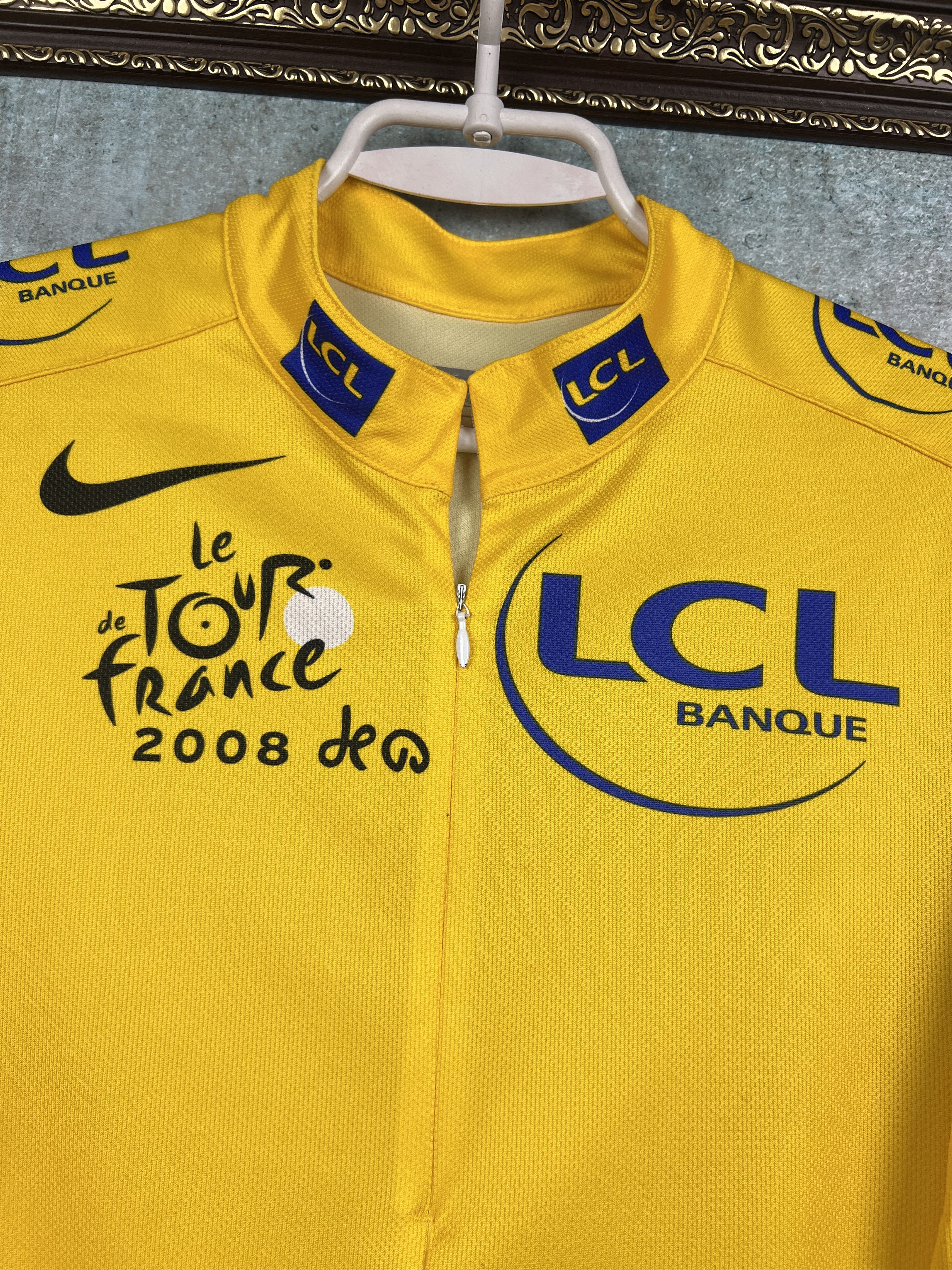 Nike LCL Banque Cycling Shirt Le Tour de France Jersey Rare Size US M / EU 48-50 / 2 - 3 Thumbnail