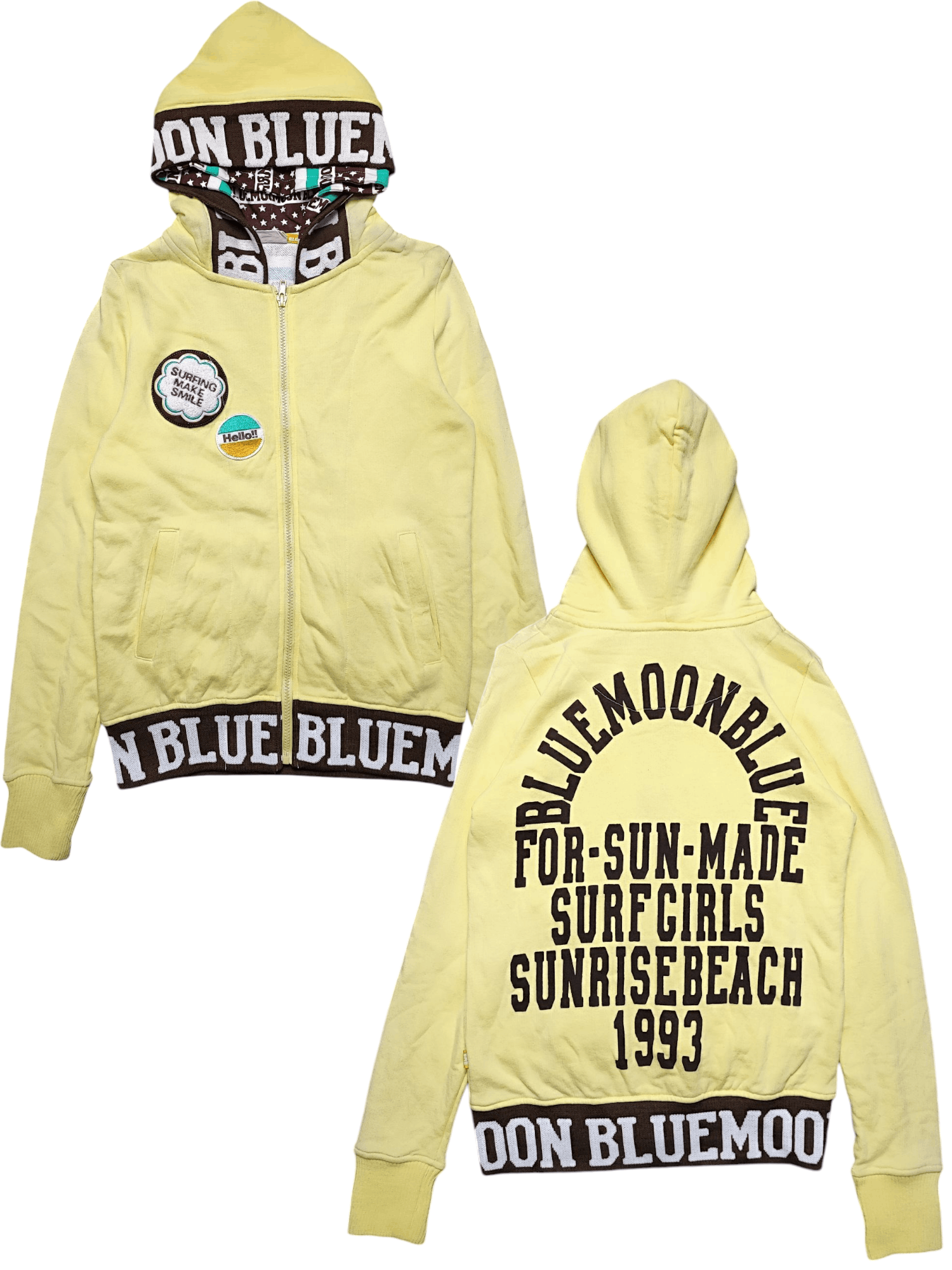 Hysteric Glamour Blue Moon Blue Zip Hoodie Full Print Size US S / EU 44-46 / 1 - 1 Thumbnail