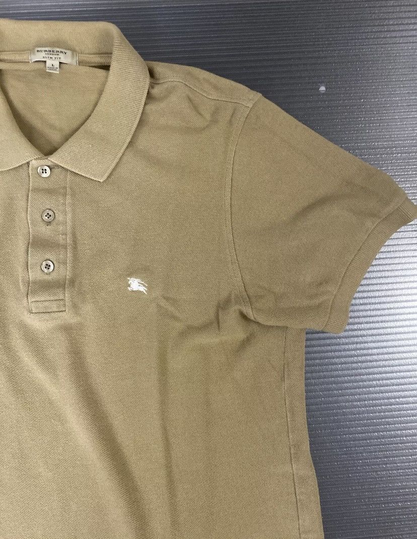 Burberry Burberry 🇬🇧 Slim Fit 3 btn logo polo L fatigue brown cotton Size US L / EU 52-54 / 3 - 9 Thumbnail