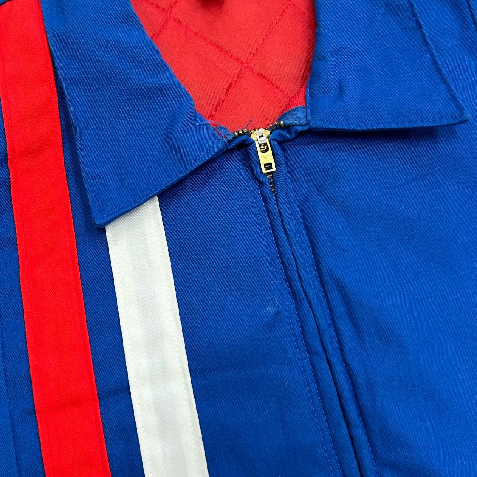 NASCAR Vintage 80s Blue Racing Jacket Coat Size XL B8 Size US XL / EU 56 / 4 - 4 Thumbnail