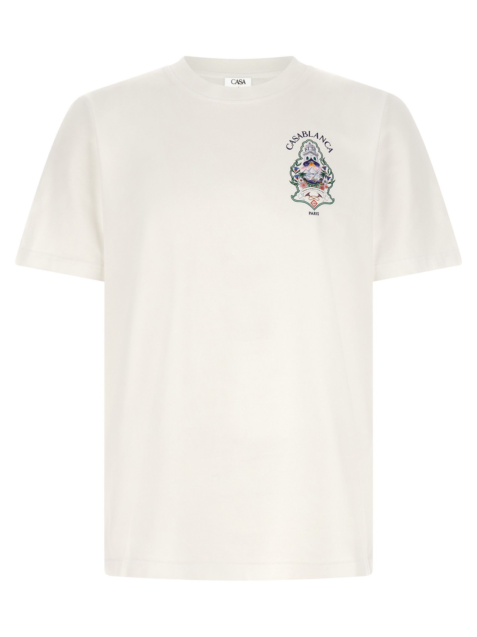 'hotel Emblem' Print T-Shirt in White, Men's