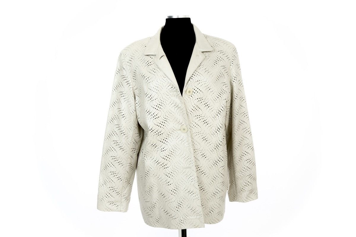 Genuine Leather Anonymous Laser Perforated Leather Jacket Size US L / EU 52-54 / 3 - 1 Thumbnail