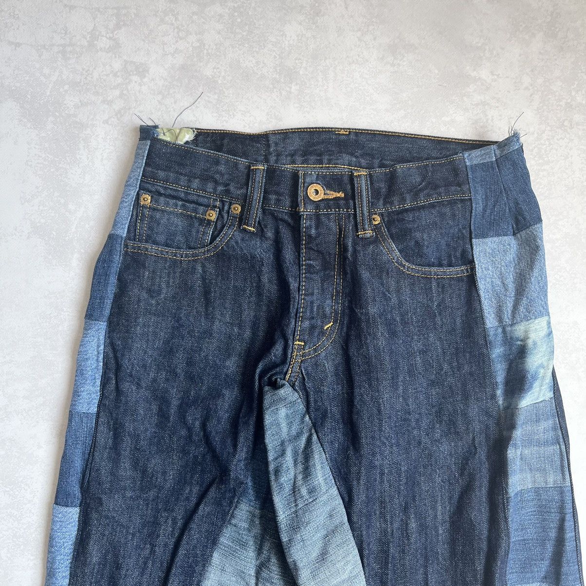Levi's × Vintage Vintage Levis wide Custom Patchwork Denim baggy Jeans Size US 30 / EU 46 - 7 Thumbnail