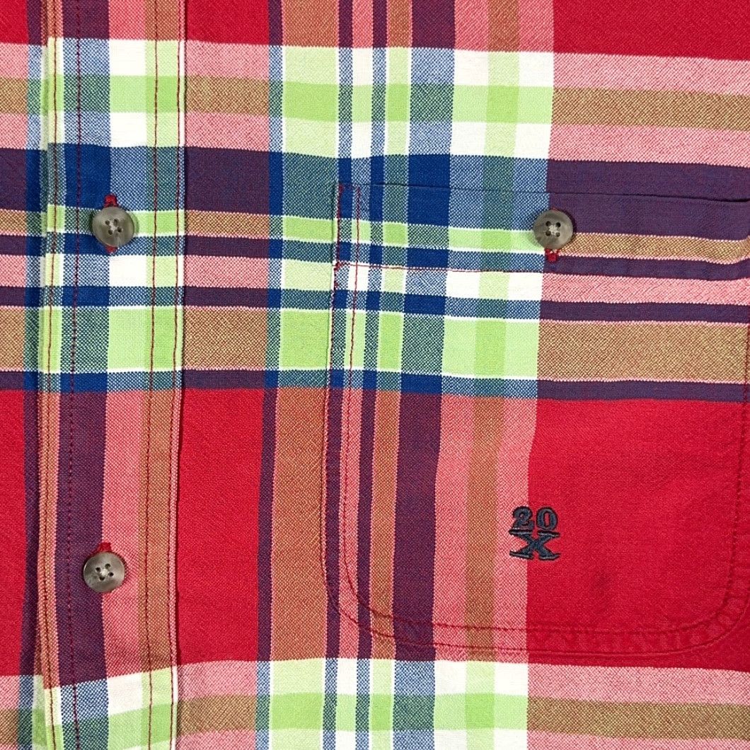 Wrangler VINTAGE Wrangler 20X Shirt XL Adult Red Plaid Chambray Cowboy Y2K Size US XL / EU 56 / 4 - 4 Thumbnail