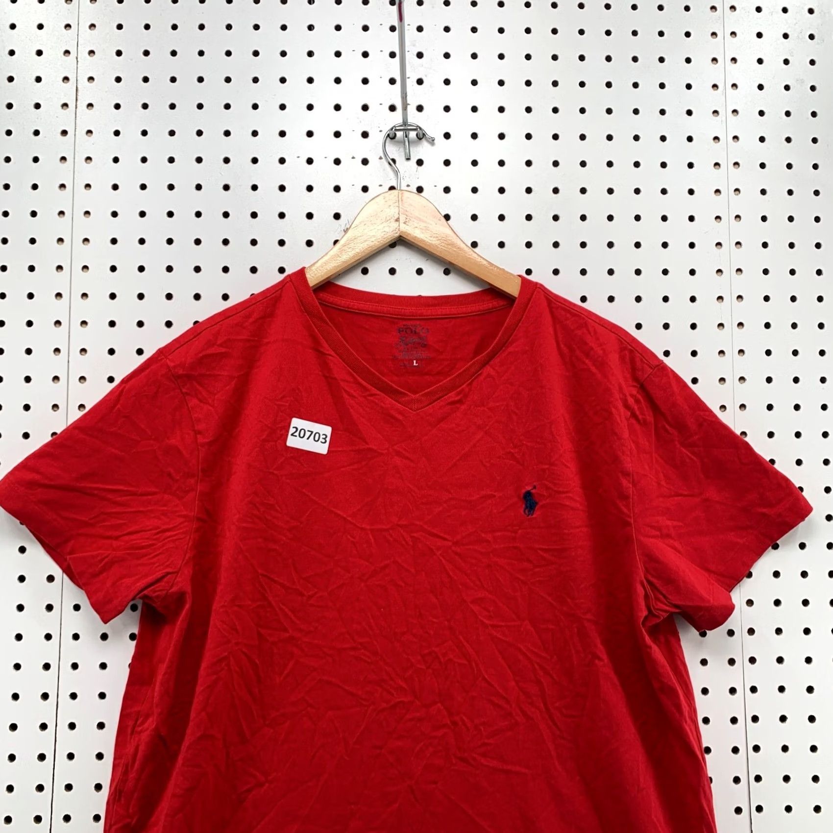Polo Ralph Lauren Polo Ralph Lauren Shirt Mens Large V-Neck Black Red Pony 21x27 - Polo Ralph Lauren Shirt Mens Large V Neck Red Black Pony 21x27 Size US L / EU 52-54 / 3 - 5 Thumbnail