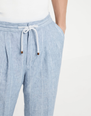 Brunello Cucinelli Pants in Light Blue Size US 32 / EU 48 - 3 Thumbnail