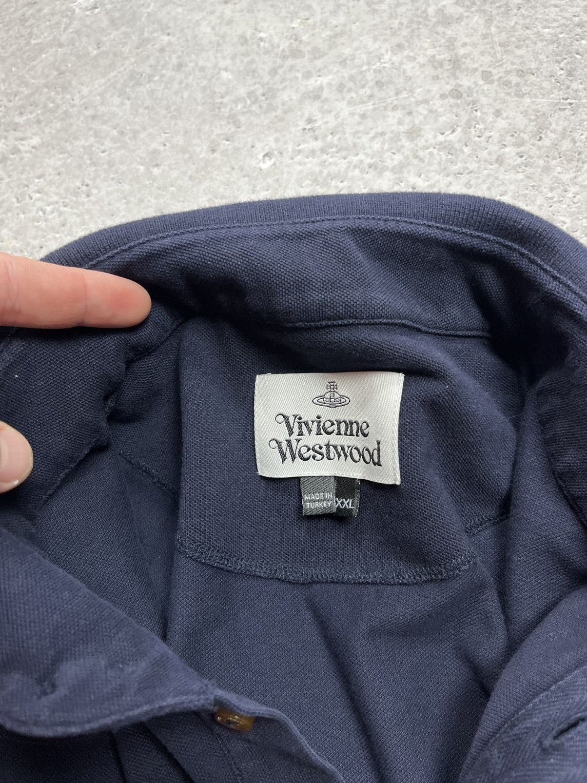 Vivienne Westwood Vivienne Westwood Navy Polo Shirt Size XXL Size US XXL / EU 58 / 5 - 10 Thumbnail