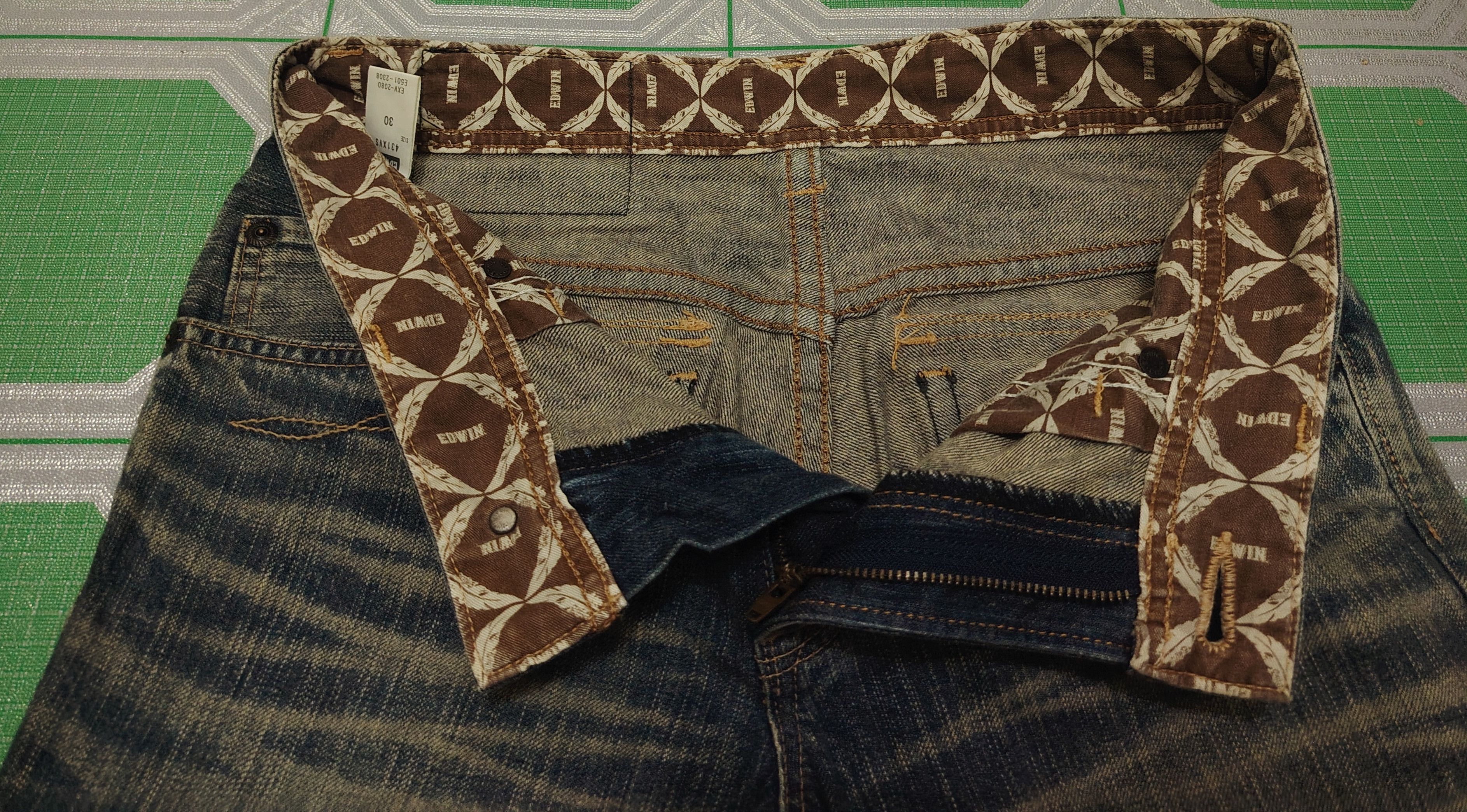 If Six Was Nine Japanese Edwin Flared Jeans Distressed Jeans Size US 31 - 7 Thumbnail