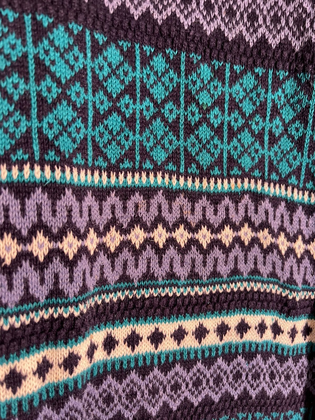 Vintage 90’s 2000’s Y2K Vintage Extra Retro Multi Pattern Sweater Size US S / EU 44-46 / 1 - 5 Thumbnail