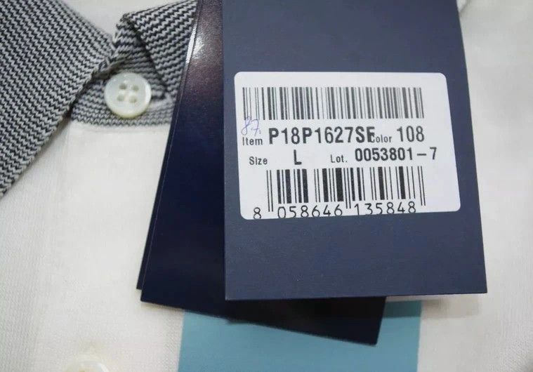 Paul & Shark RRP400€ PAUL&SHARK sz L Knitted Polo Short Sleeves Solid Size US L / EU 52-54 / 3 - 4 Thumbnail