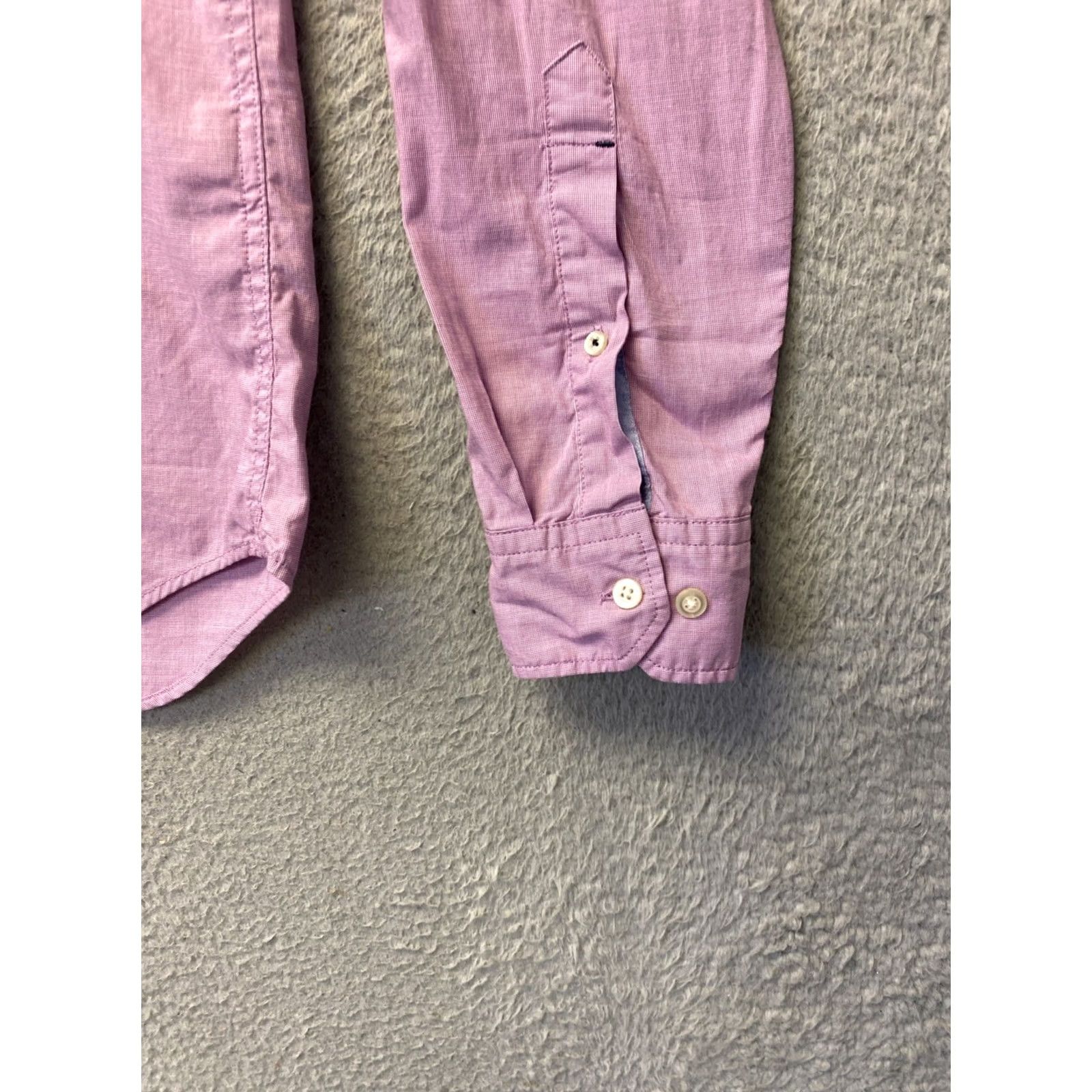 Banana Republic VINTAGE Banana Republic Shirt Mens Small PINK Plaid Long Sleeve Button Up /0884 Size US S / EU 44-46 / 1 - 2 Thumbnail