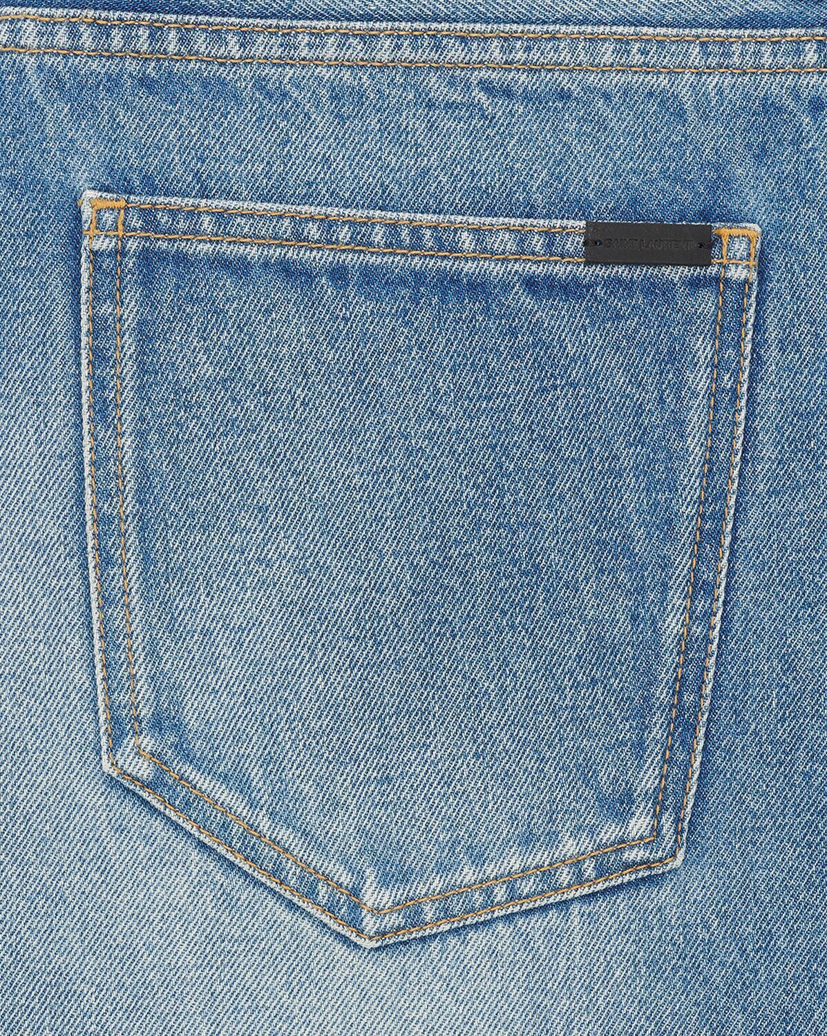 Saint Laurent Paris o1s1wg110625 757276 Long Extreme Baggy Jeans Medium Denim Size US 29 - 5 Thumbnail