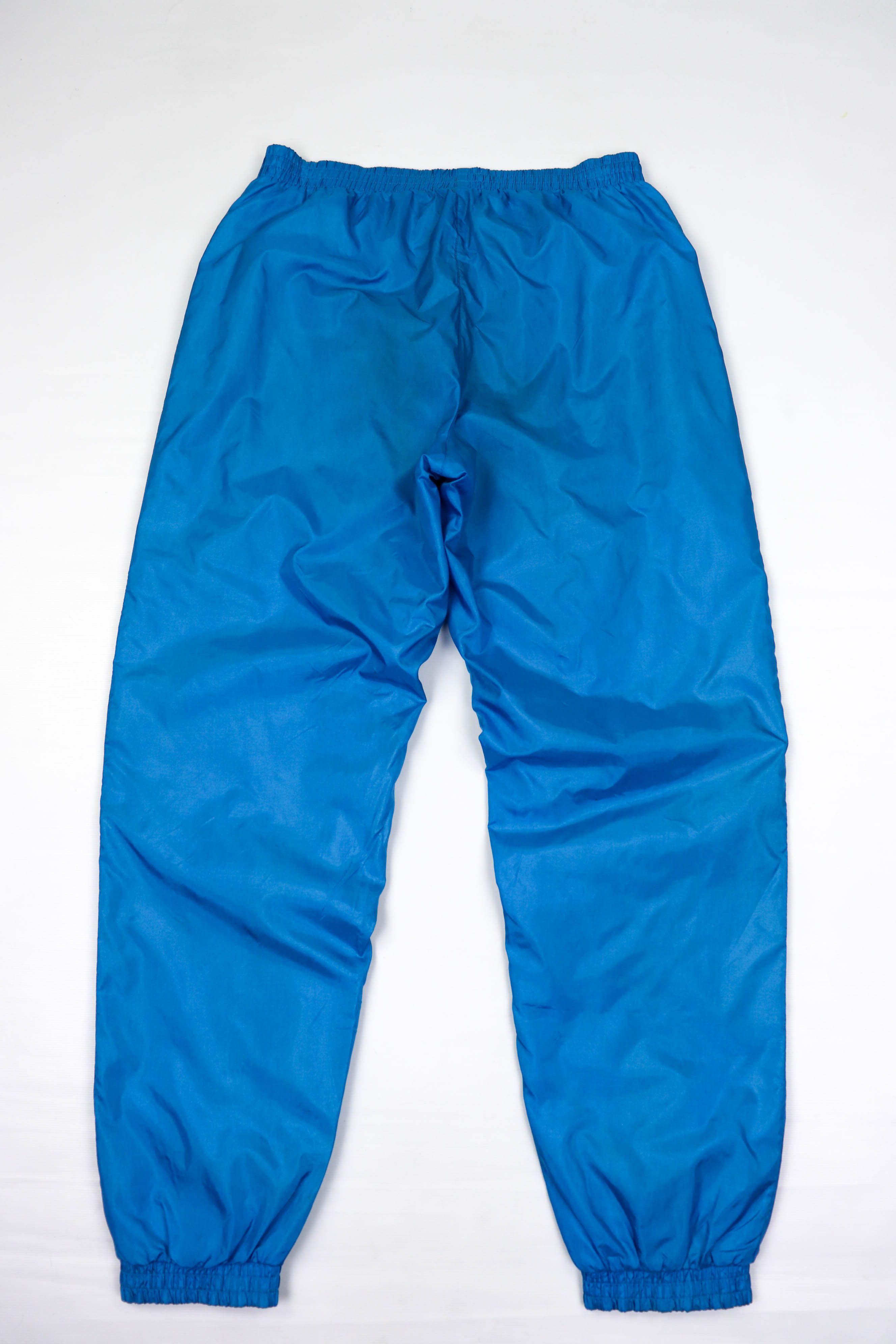 Adidas Adidas Vintage 80s 90s Blue Nylon Track Pants Size US 32 / EU 48 - 2 Thumbnail