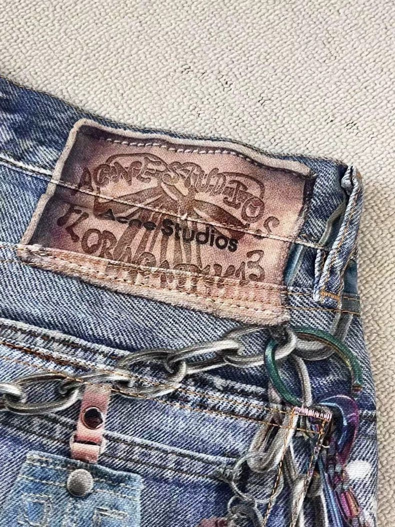 Acne Studios Acne Studios Printed low-rise jeans Size US 28 / EU 44 - 3 Thumbnail