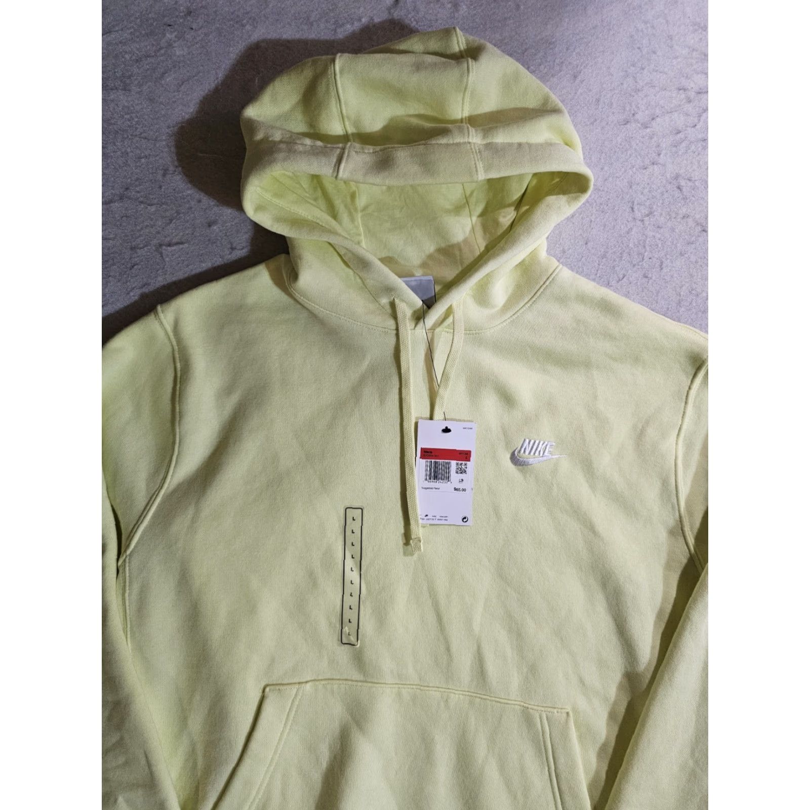 Nike VINTAGE Nike Sportswear Signature Pullover Hooded Sweatshirt Mens Size Large Yellow Size US L / EU 52-54 / 3 - 2 Thumbnail