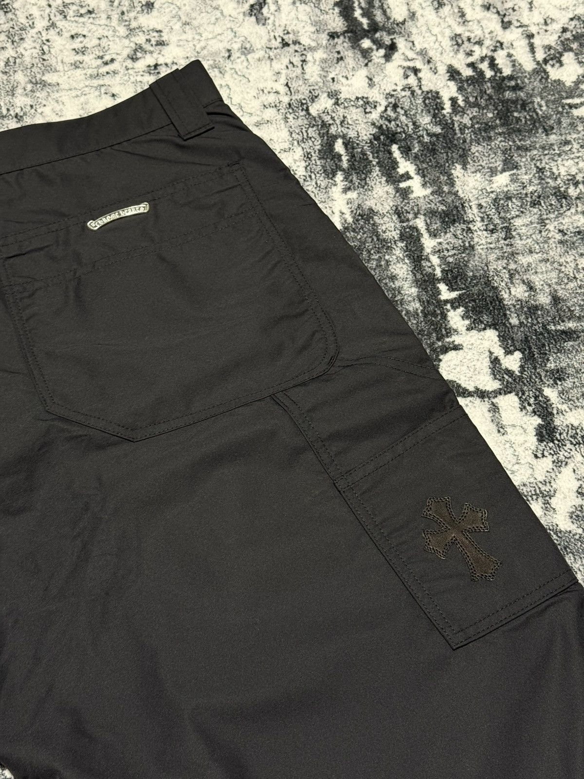 Chrome Hearts Chrome Hearts Cross Patch Leather Double Knee Shorts Size US 34 / EU 50 - 5 Thumbnail