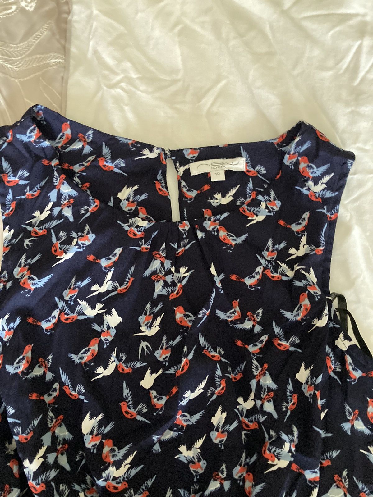 New Look Navy summer dress. Size L / US 10 / IT 46 - 3 Thumbnail