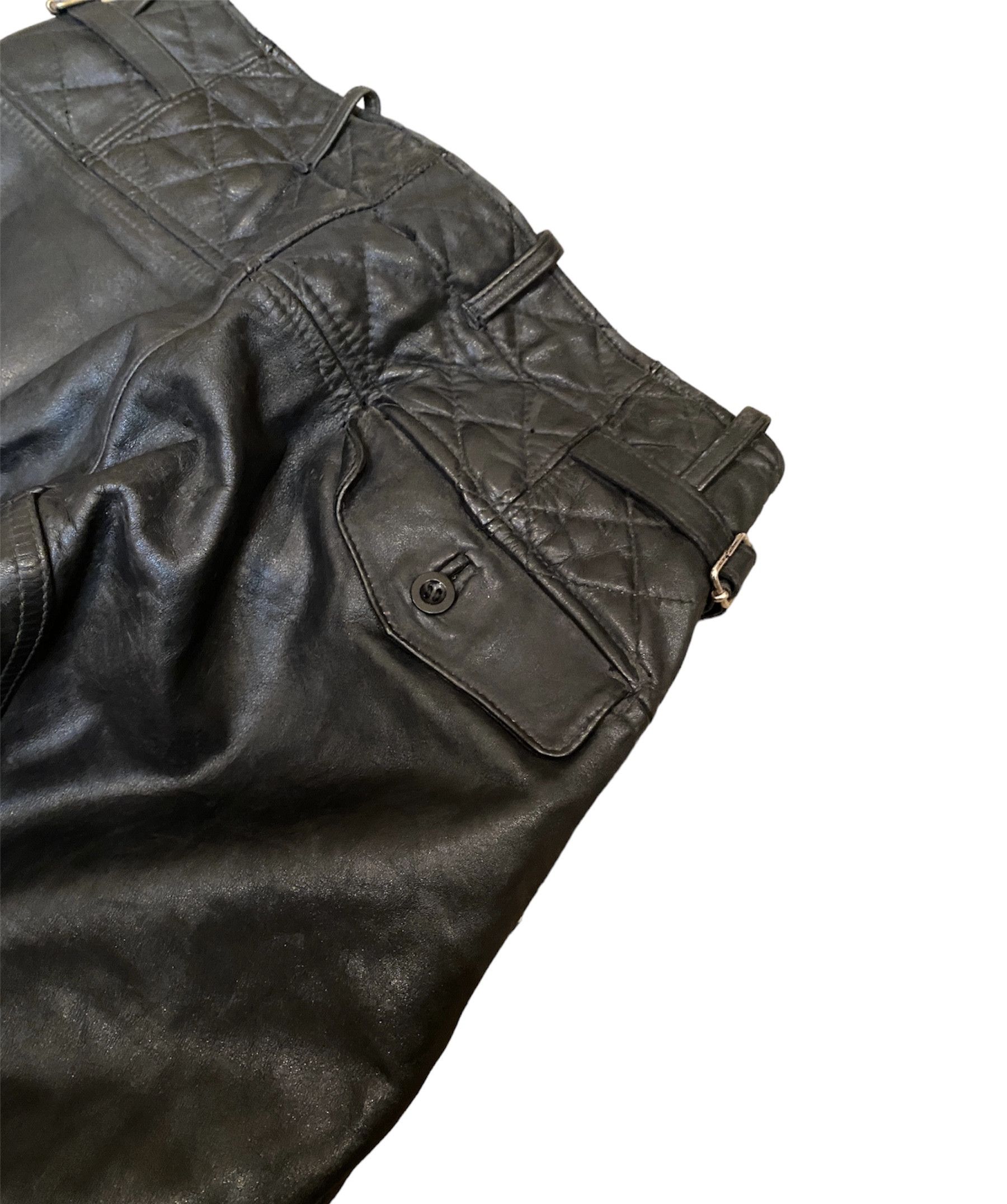 Vintage Rare 40s German WWII Era Horsehide Rider Leather Breeches Size US 31 - 8 Thumbnail
