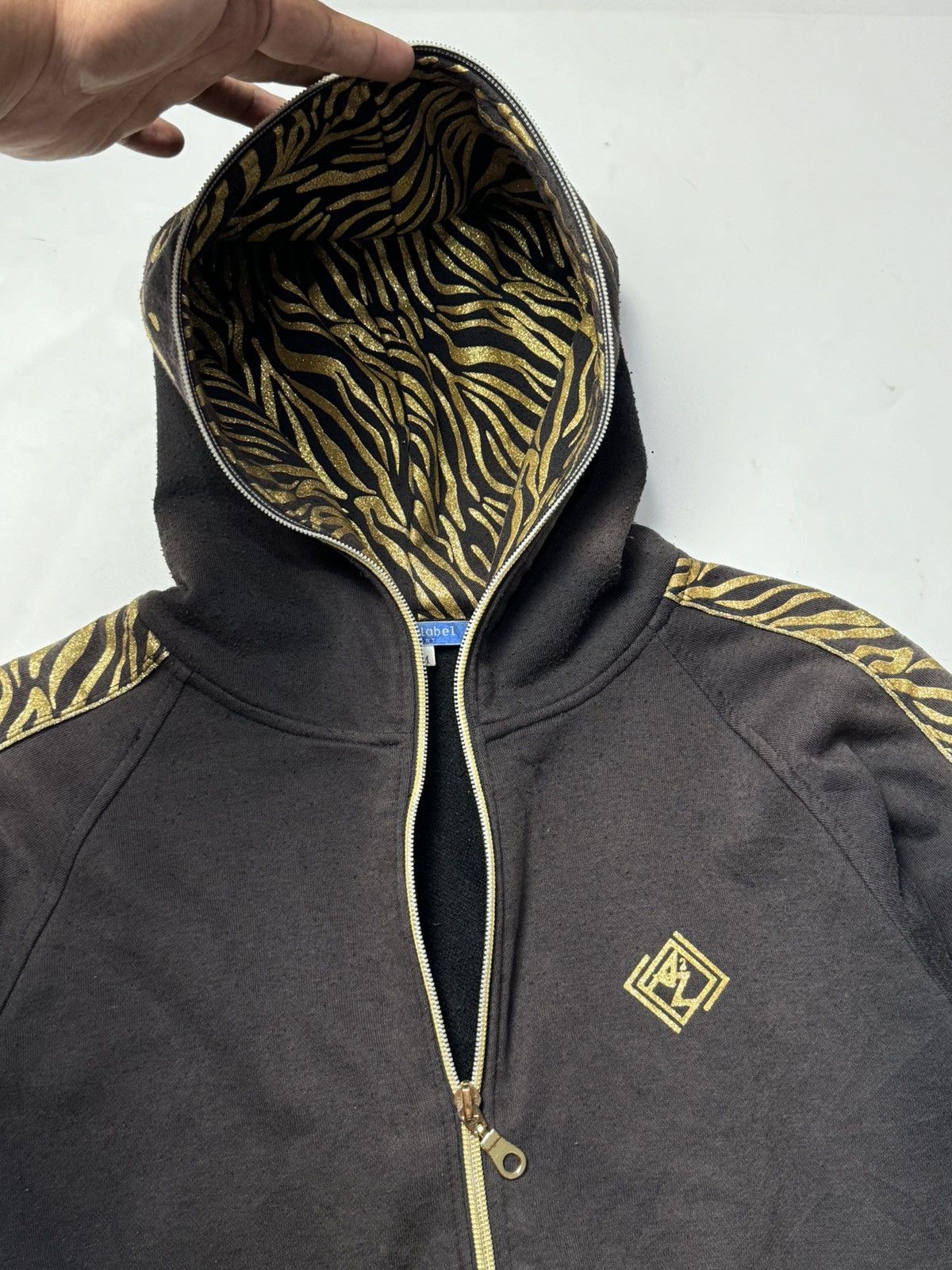 Hysteric Glamour × If Six Was Nine × Japanese Brand Japanese Full Zipper Hoodie Black Faded Size US M / EU 48-50 / 2 - 6 Thumbnail