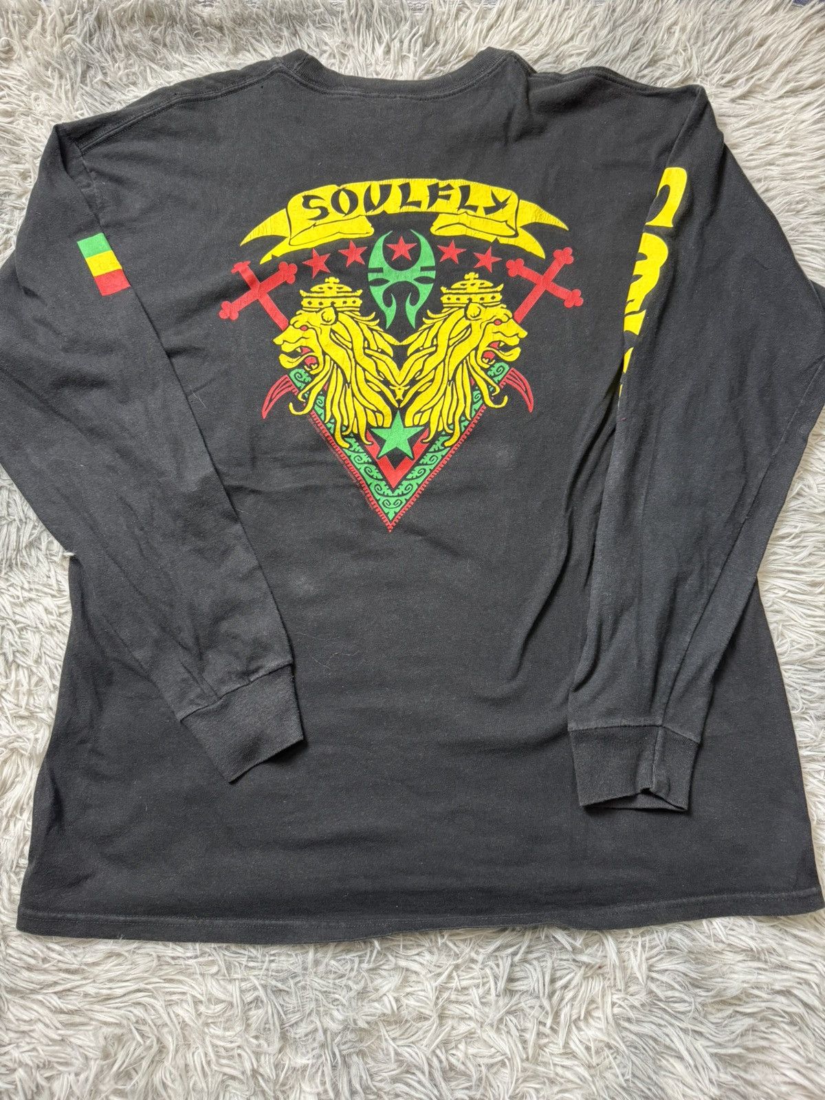 Vintage Soulfly Longsleeve Massive Legions Tribal 2005 Size US XL / EU 56 / 4 - 5 Thumbnail
