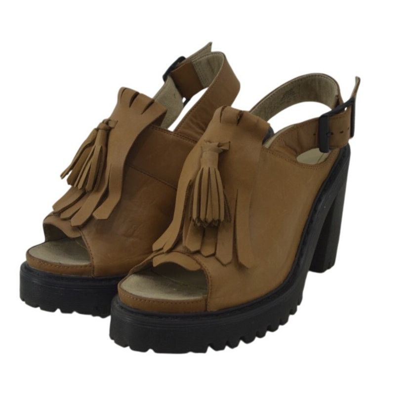 Dr. Martens Dr. Martens Size 6 Seraphina Kiltie Slingback Platform Brown Size US 6 / IT 36 - 2 Thumbnail