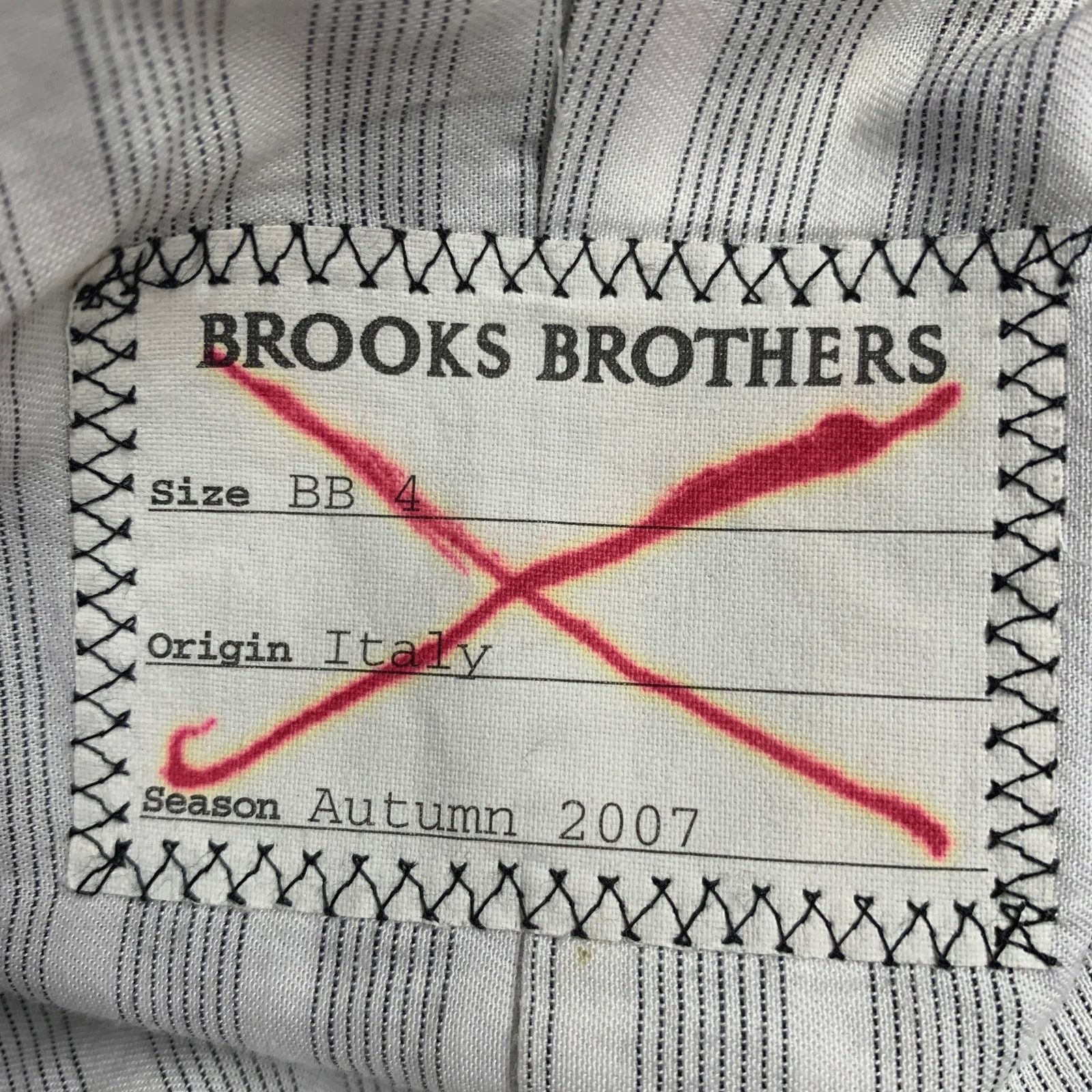 Brooks Brothers 2007 Size M Black Twill Wool Single Breasted Coat Size US M / EU 48-50 / 2 - 5 Thumbnail
