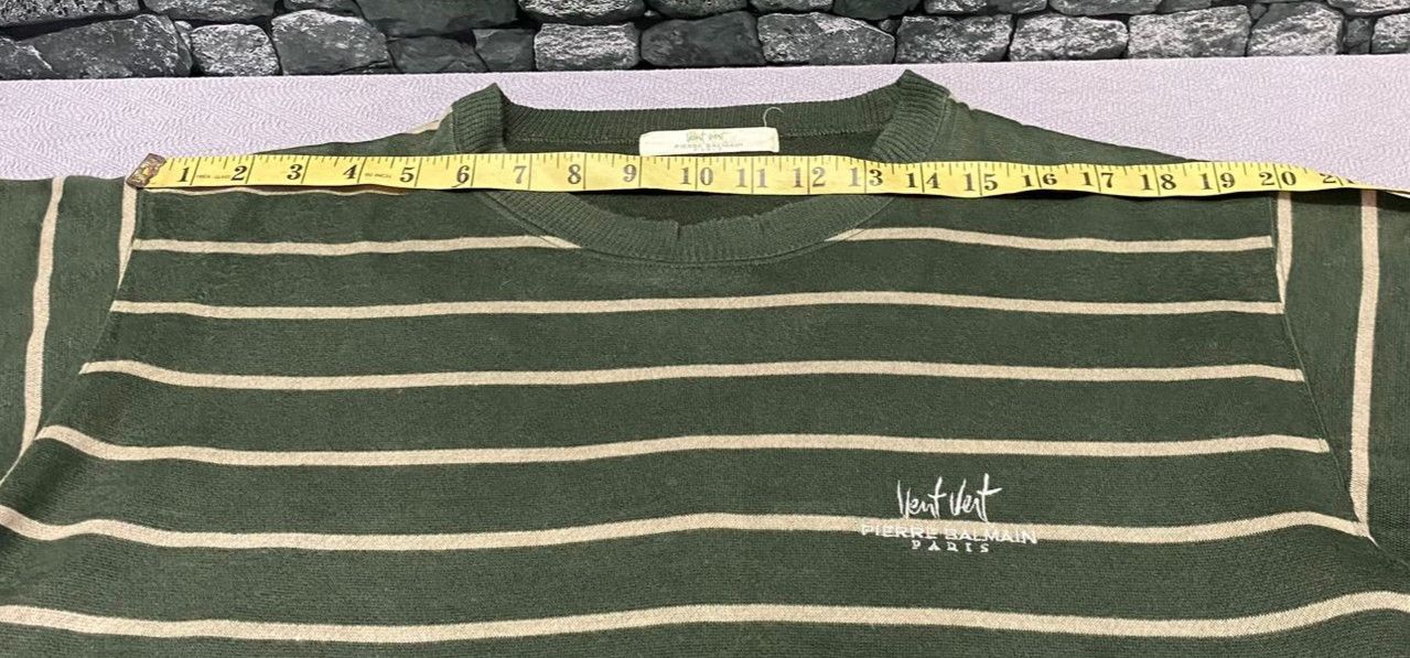 Pierre Balmain Vintage Vent Vent Pierre Balmain Paris Stripe Sweatshirt Size US L / EU 52-54 / 3 - 8 Thumbnail