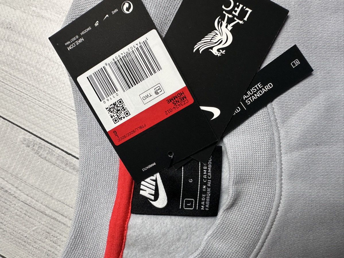 Nike × Vintage Vintage Nike Liverpool soccer sweatshirt big logo size M,L Size US L / EU 52-54 / 3 - 8 Thumbnail