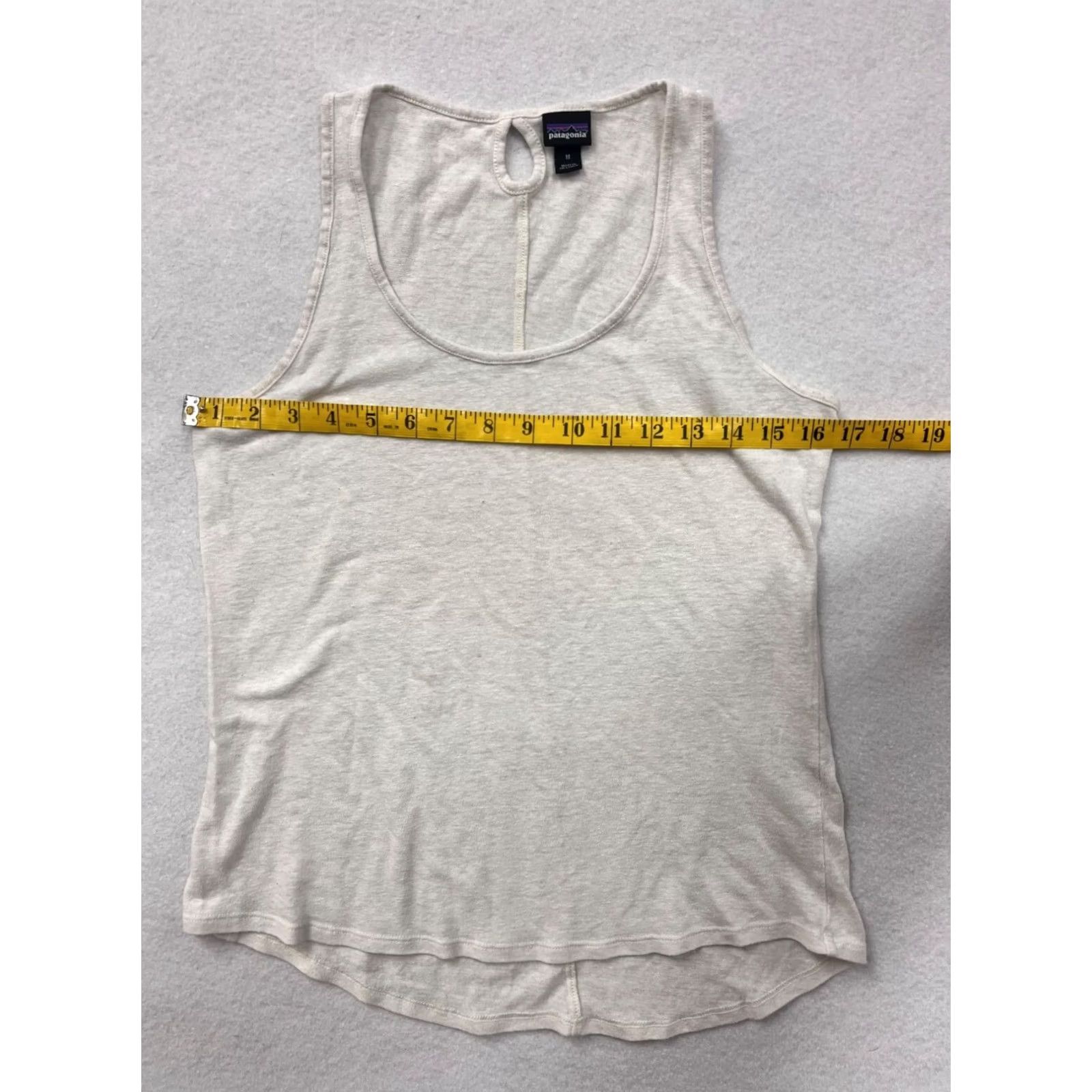 Patagonia VINTAGE Women's Patagonia Mount Airy Scoop TankTop Tank Womens Medium White Jersey 6006 Size M / US 6-8 / IT 42-44 - 7 Thumbnail