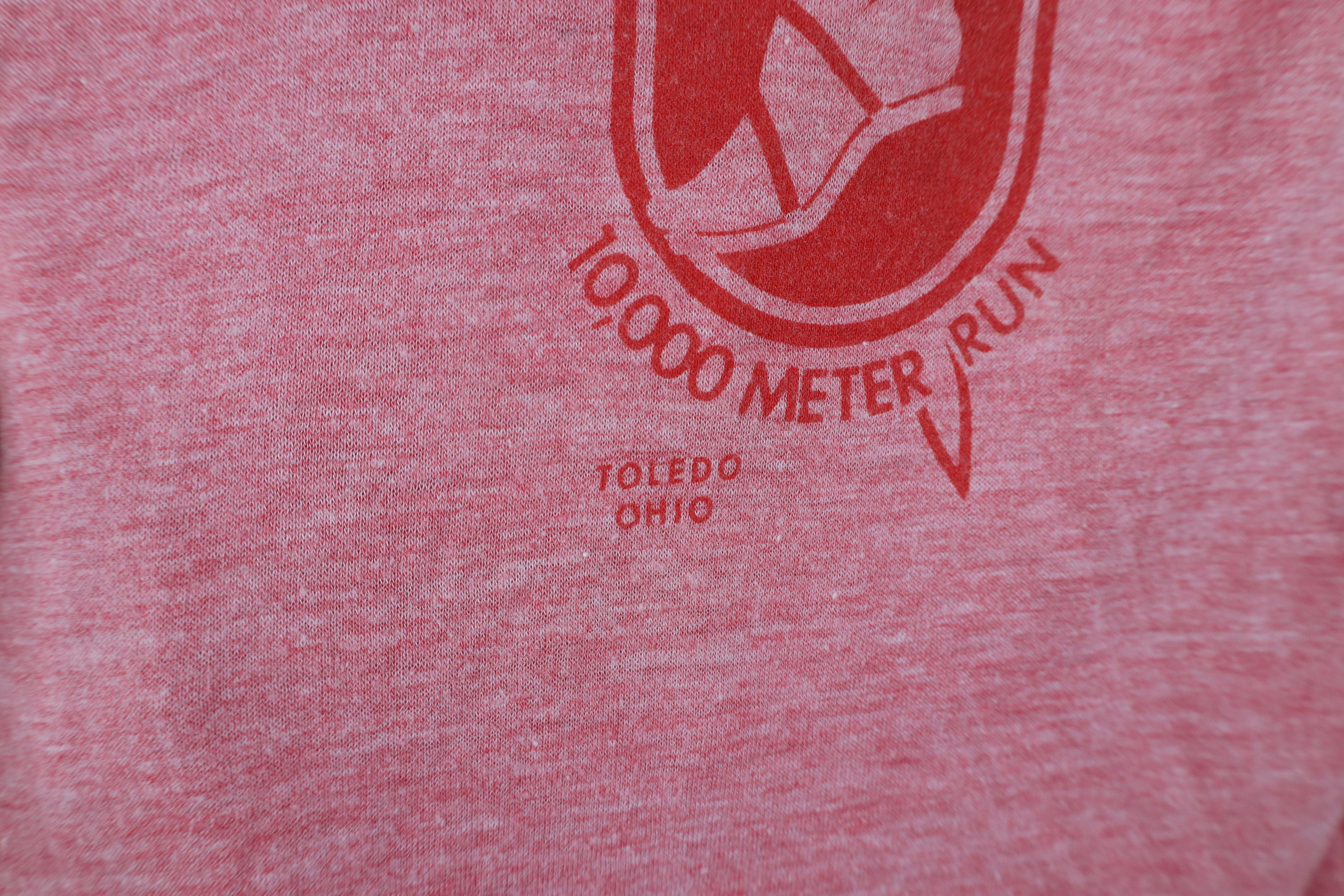 Vintage Vintage 70s 10k Road Race Running Triblend Ringer T-Shirt US Size US L / EU 52-54 / 3 - 5 Thumbnail
