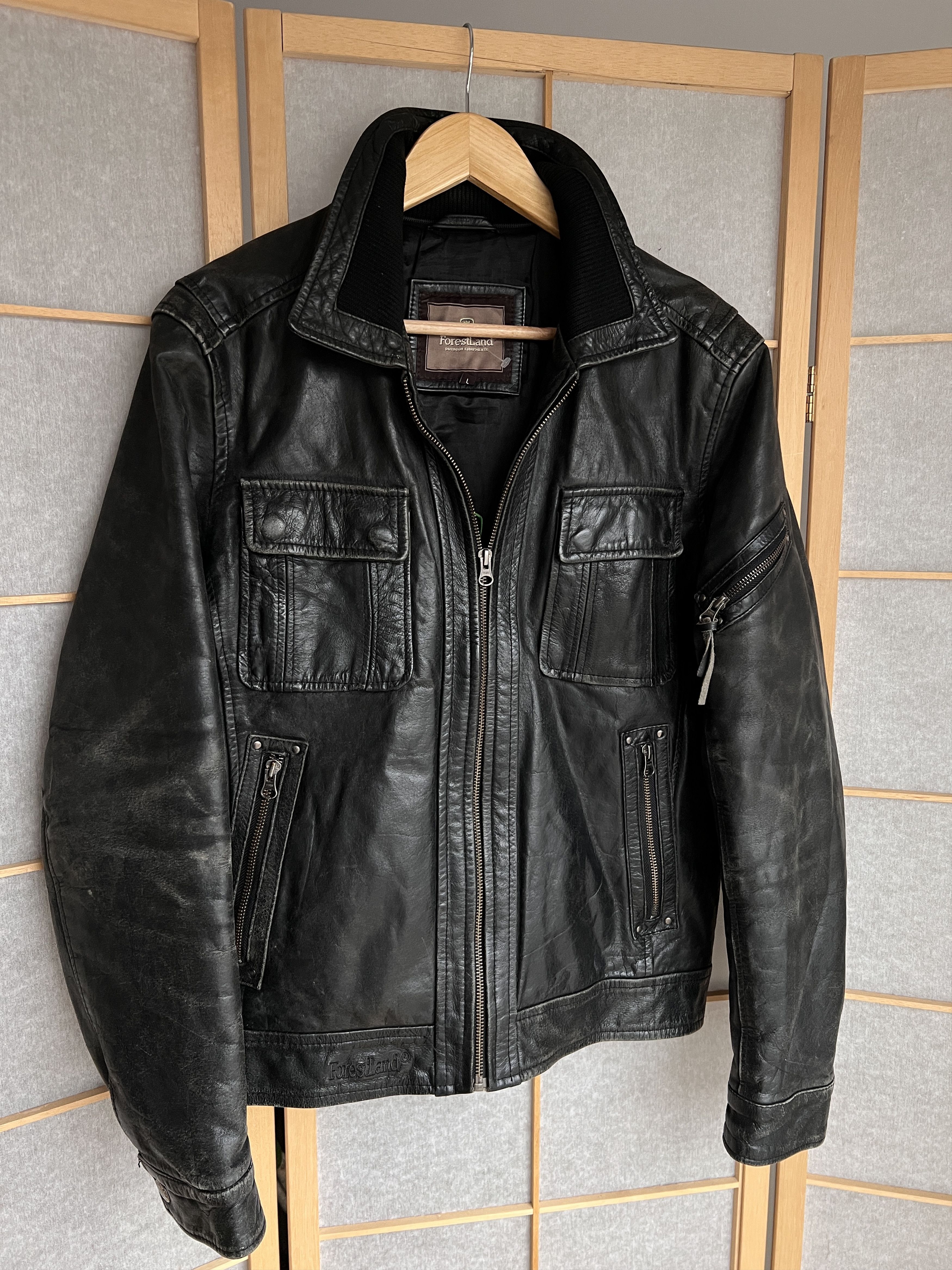 Diesel Leather jacket multipocket opium rick owens balenciaga style Size US L / EU 52-54 / 3 - 1 Thumbnail