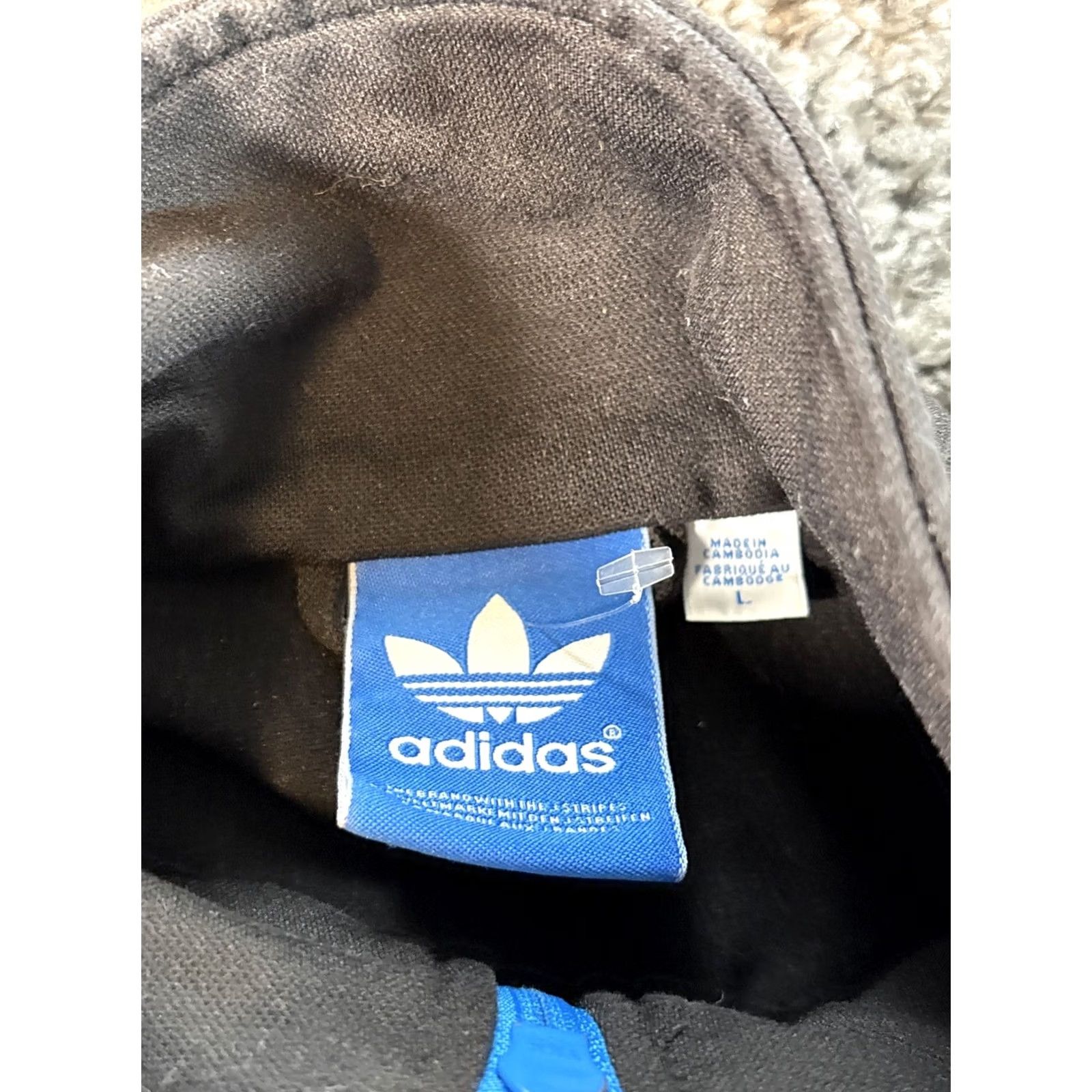 Adidas Adidas Trefoil Jacket Men L Black 3 Stripe Track Logo Full Zip Racing Embroidered Size US L / EU 52-54 / 3 - 4 Thumbnail