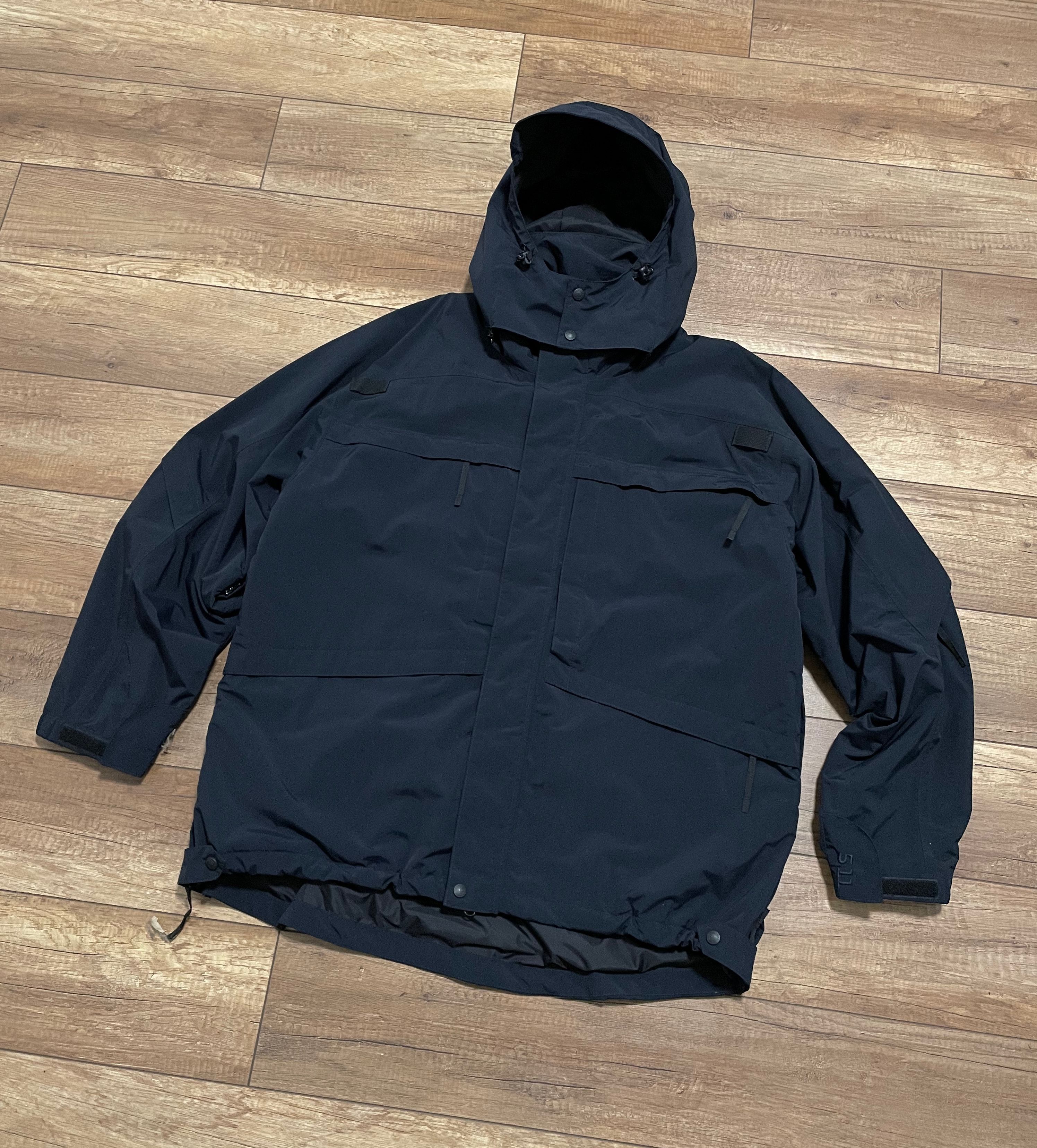 5.11 5.11 Five Eleven Black Military Tactic Hooded 3 in 1 Jacket Size US XL / EU 56 / 4 - 1 Thumbnail