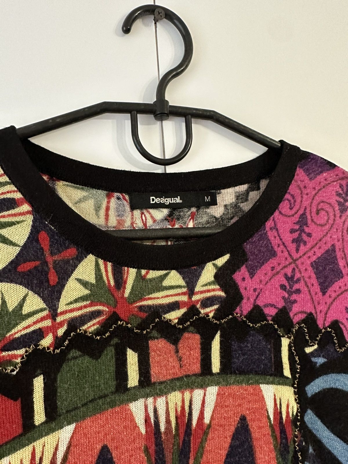 Desigual Desigual Avant Garde Very Crazy Y2K Floral Jumper Size M / US 6-8 / IT 42-44 - 7 Thumbnail