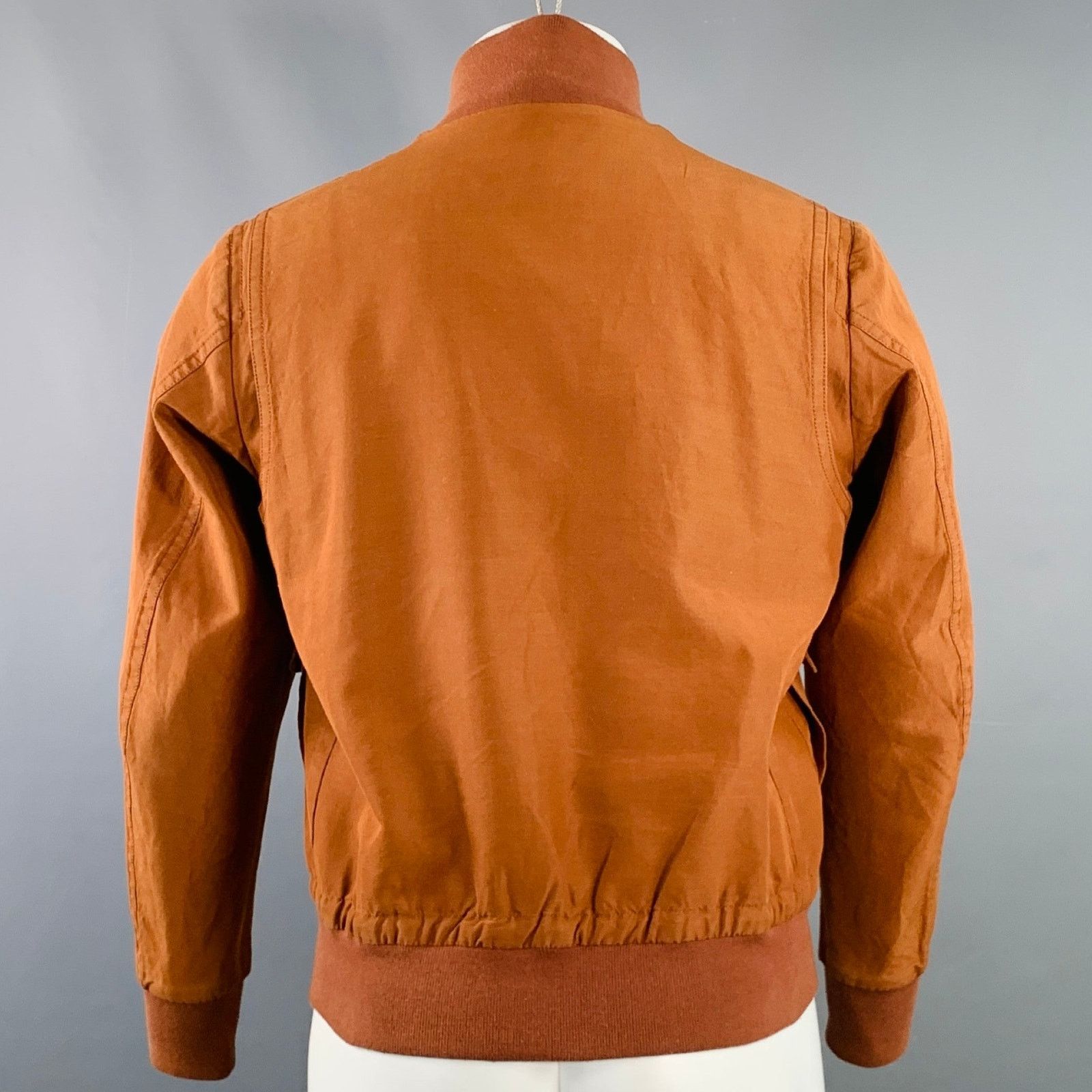 Camoshita CAMOSHITA S Orange Rust Two Pockets Zip Up Bomber Jacket Size US S / EU 44-46 / 1 - 3 Thumbnail