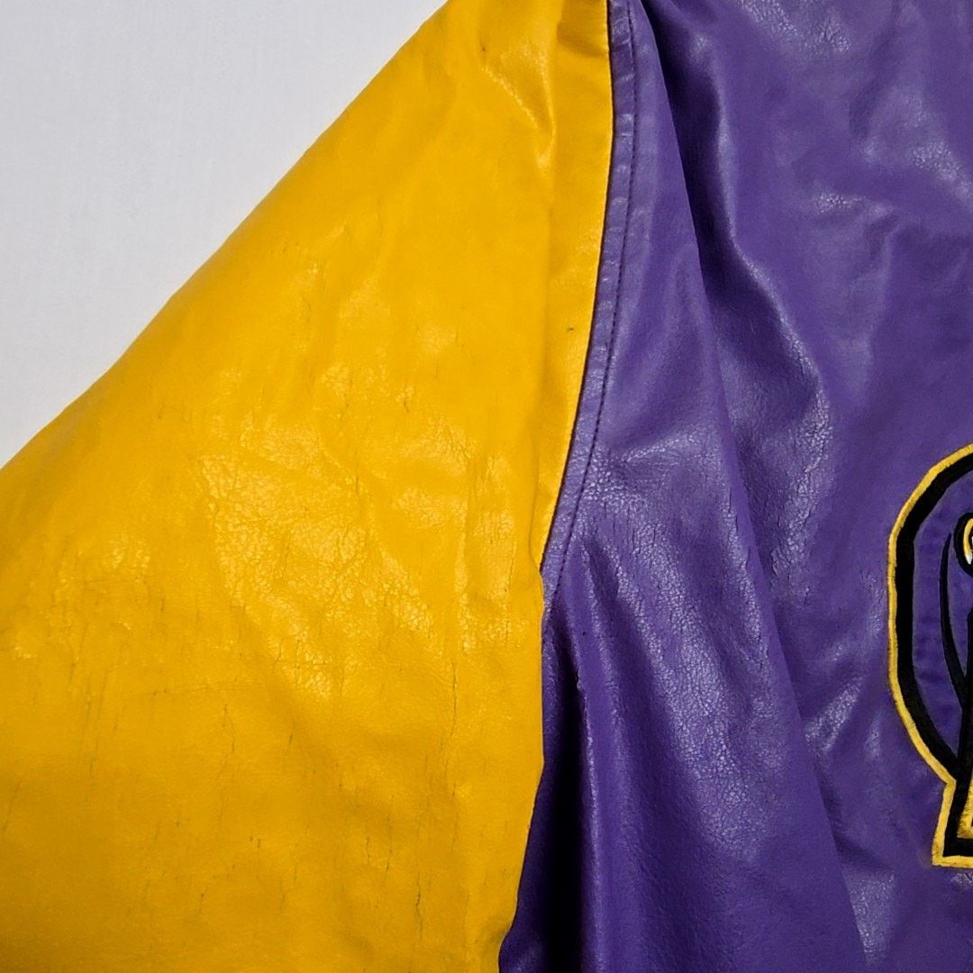 Steve And Barrys Vintage LSU Tigers Purple Yellow Varsity Jacket 90s XL Size US XL / EU 56 / 4 - 8 Thumbnail