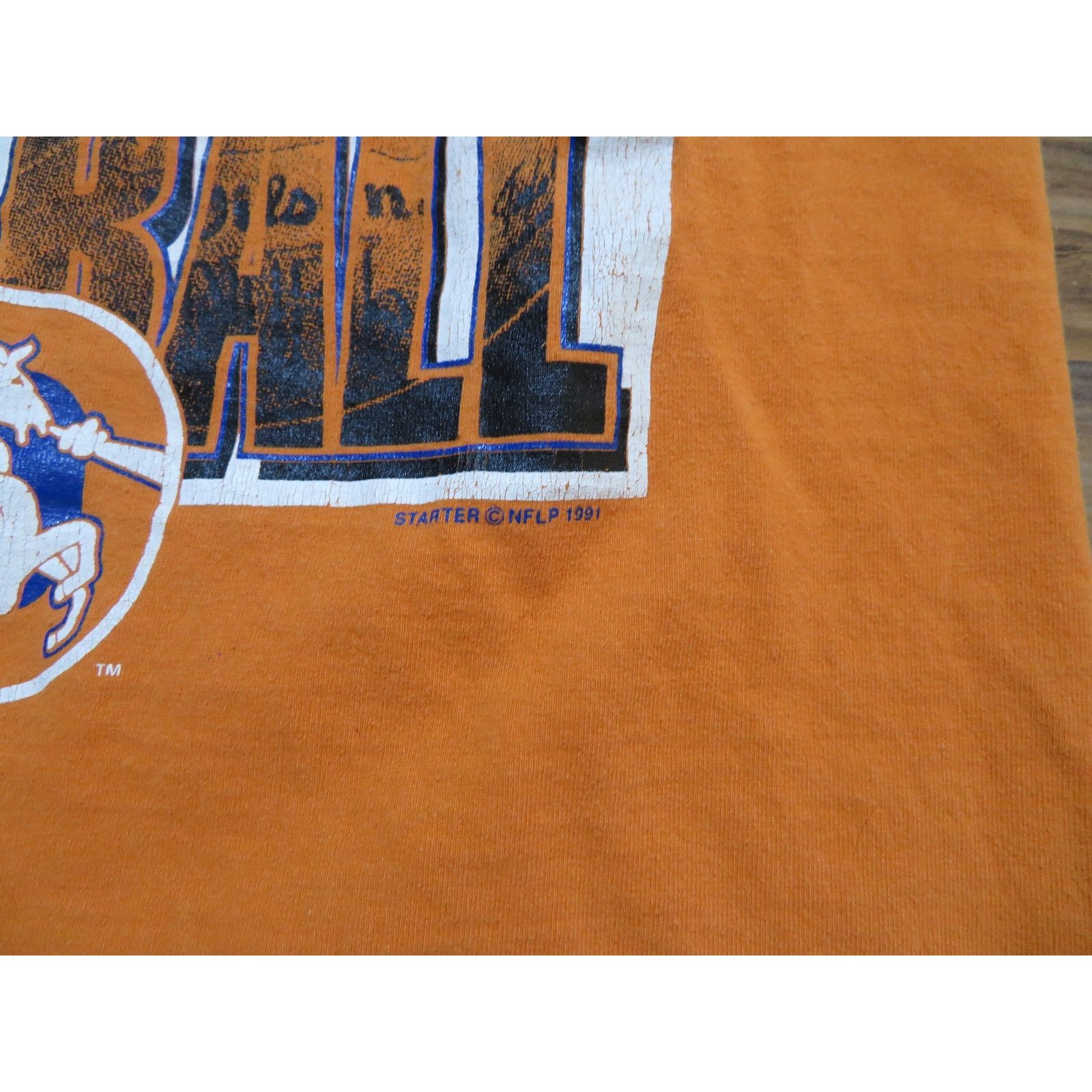 Starter 1990 Denver Broncos Starter Orange Blue T-shirt Sz M Vintage Size US M / EU 48-50 / 2 - 2 Thumbnail