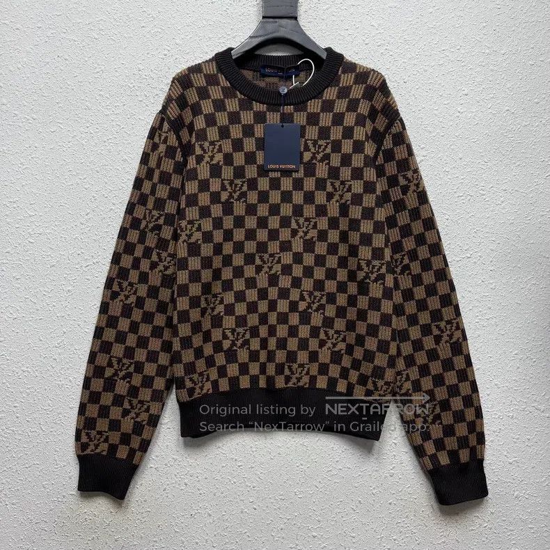 Louis Vuitton Louis Vuitton Threaded checkerboard printed cardigan sweat Size US L / EU 52-54 / 3 - 1 Thumbnail
