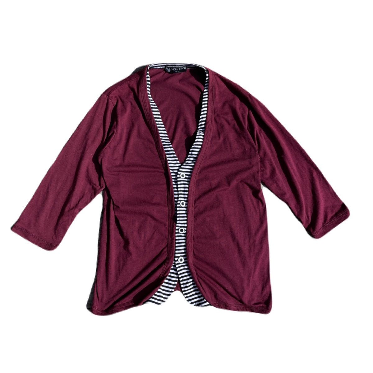 If Six Was Nine 2000s Japanese archive Vkei Layered 3/4 Sleeve Cardigan Y2K Size US S / EU 44-46 / 1 - 2 Thumbnail