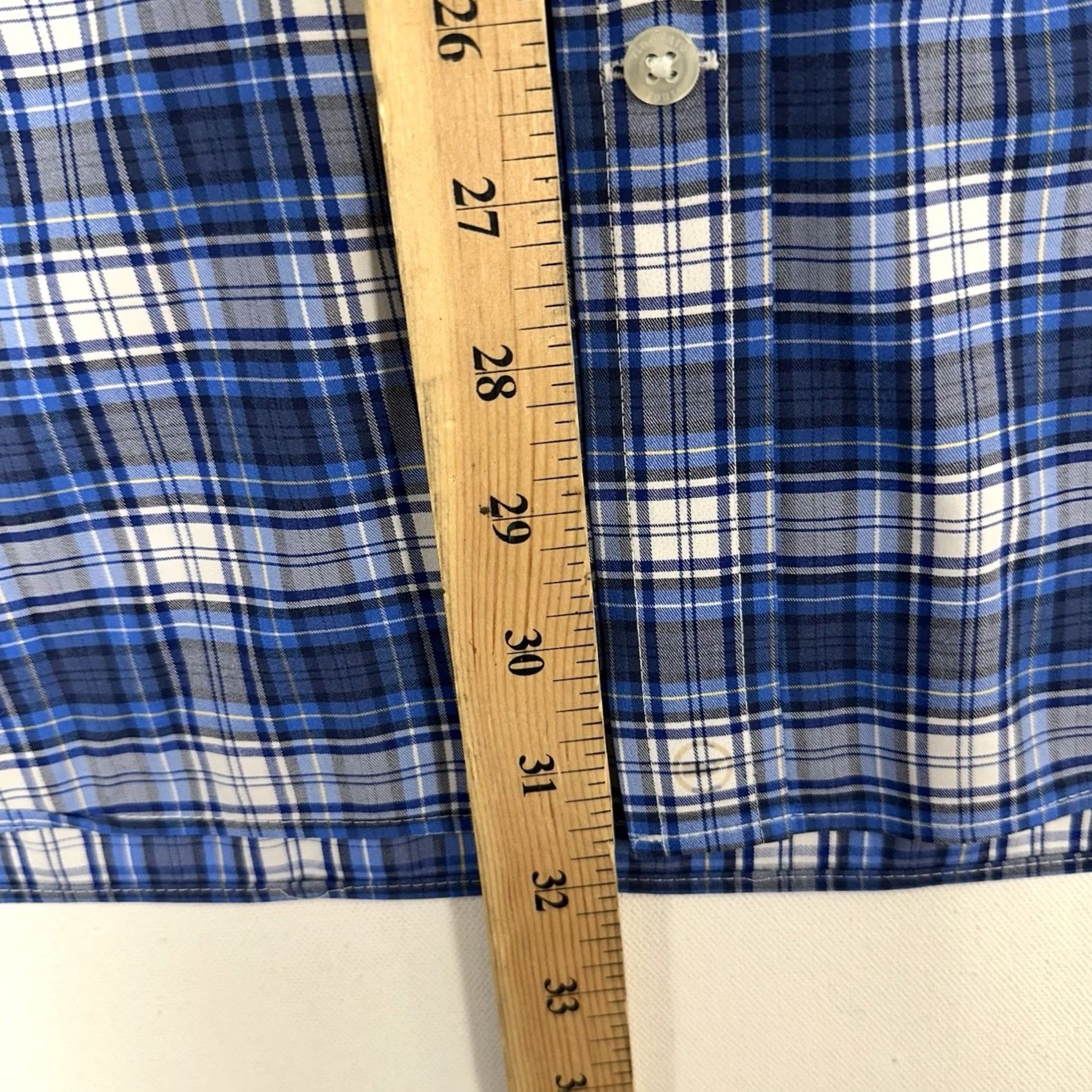 Vineyard Vines Vineyard Vines On The Go Performance Shirt Mens XL Blue Plaid Brrr Button-Down Size US XL / EU 56 / 4 - 8 Thumbnail