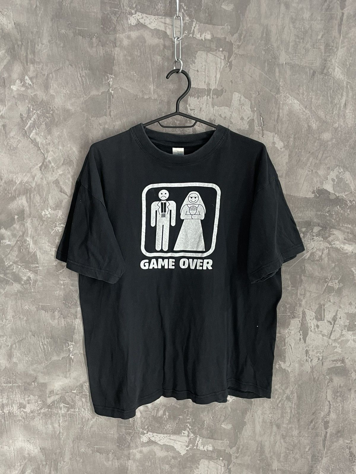Band Tees Vintage Game Over Merriage T Shirt Humor Y2K 90s Size US L / EU 52-54 / 3 - 1 Thumbnail