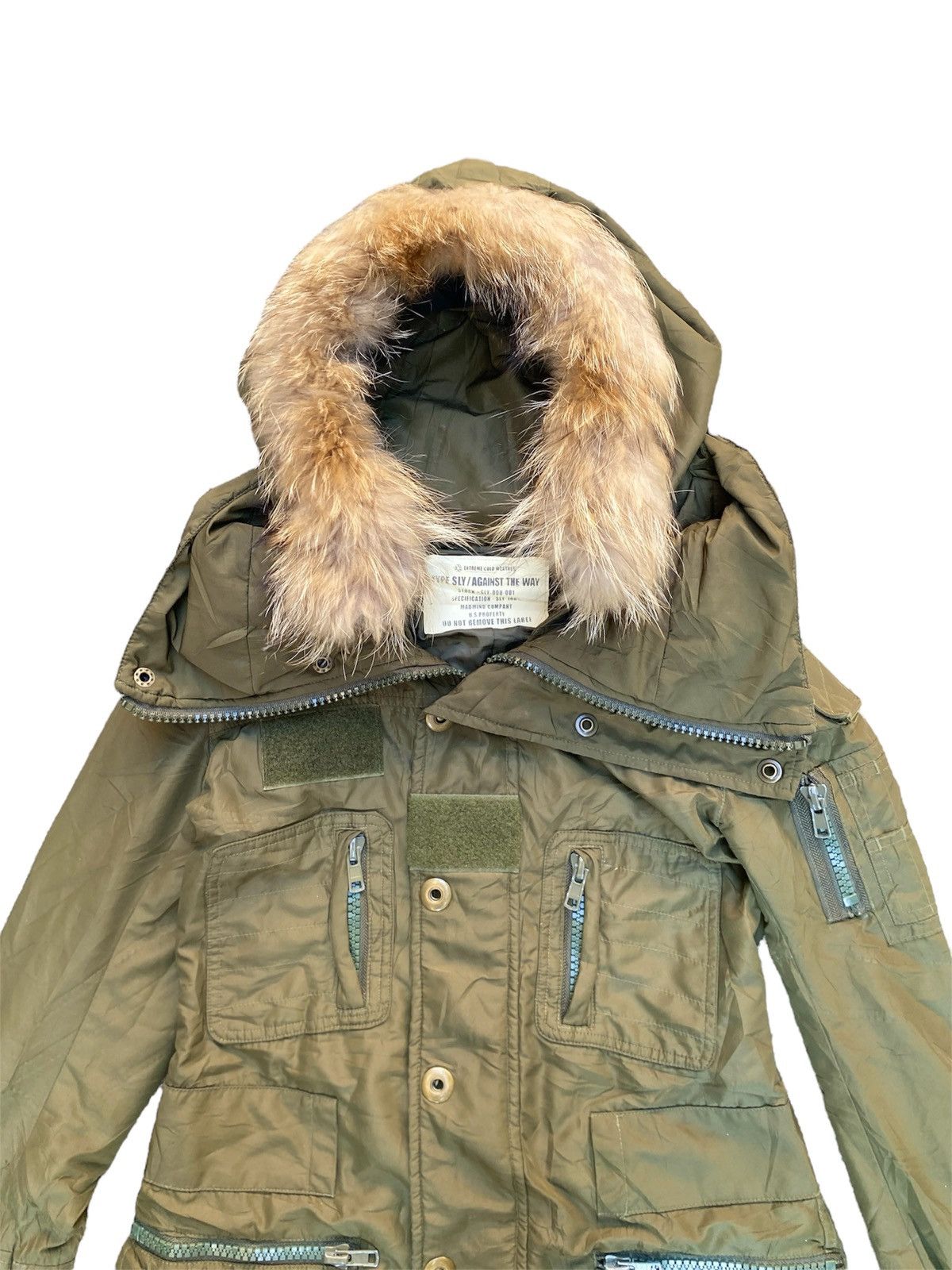 If Six Was Nine 2000s SLY Faux Fur Bono Bondage Punk Muti Zipper Jacket Size US S / EU 44-46 / 1 - 2 Thumbnail