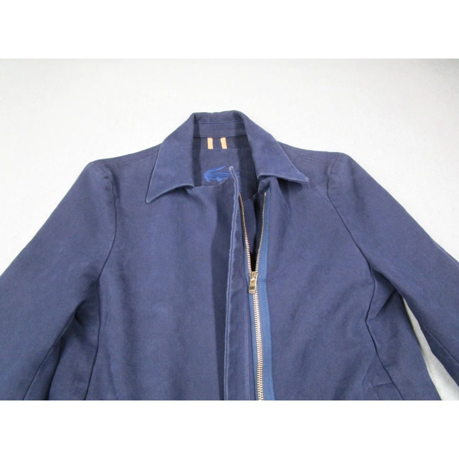 Lacoste Lacoste Women's Blue Cotton Cashmere Blend Full Zip Jacket Size 38 Size XS / US 0-2 / IT 36-38 - 2 Thumbnail